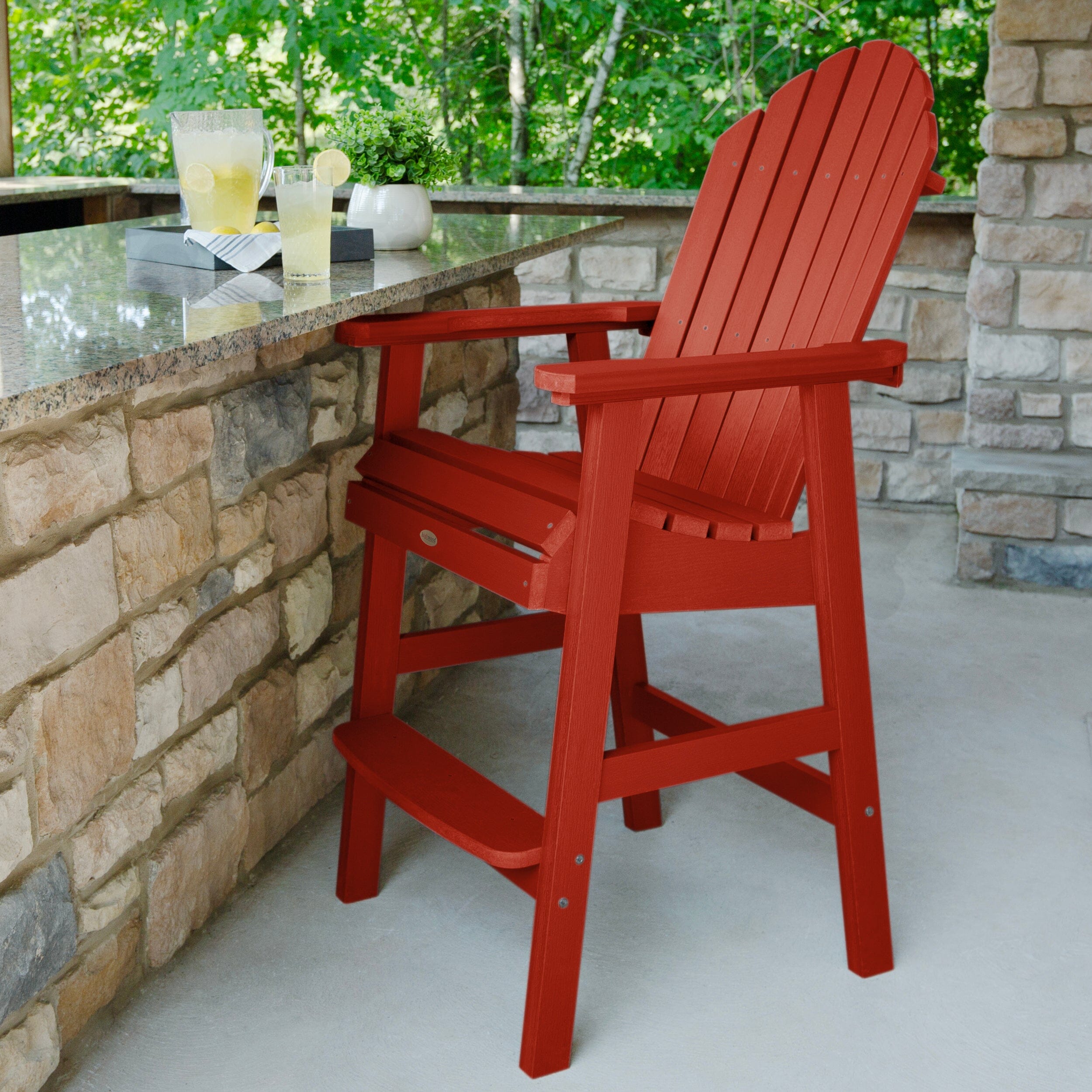 **Hamilton Bar Height Deck Chair - Outdoor Patio Furniture for Poolside, Garden, and Backyard Relaxation**