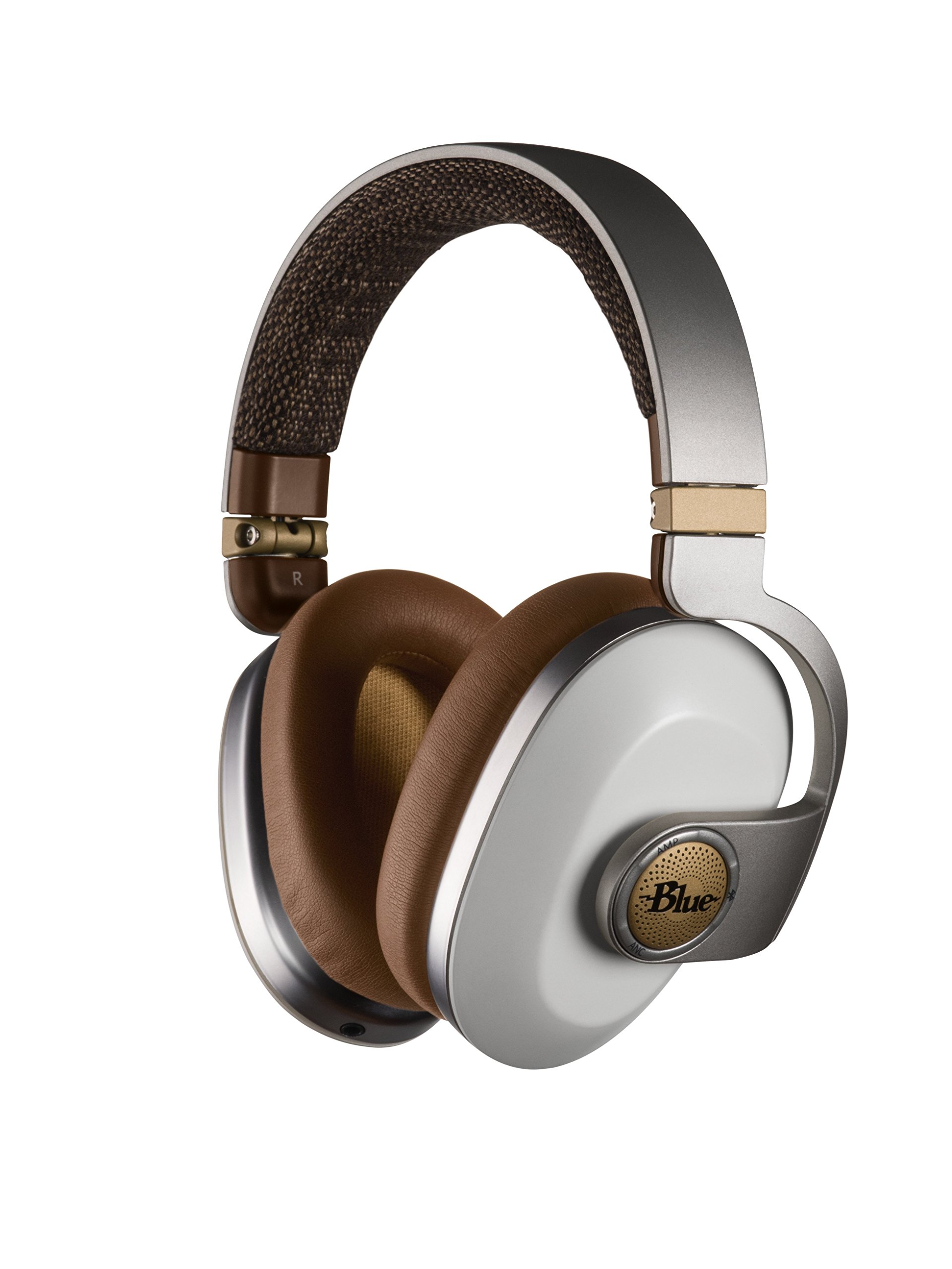 Premium Wireless Noise-Cancelling Headphones with Audiophile Amp - Blue Satellite (White) | Studio Quality Sound for Music, Gaming & Travel | Comfortable Over-Ear Design for Long Listening Sessions