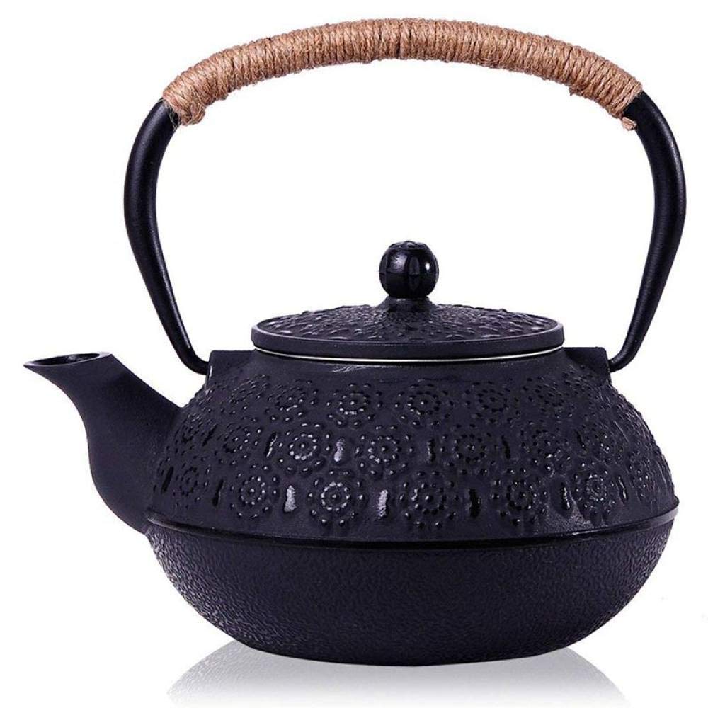 Premium Japanese Cast Iron Teapot with Infuser - 30oz (900ml) Cherry Blossom Design - Authentic Tetsubin for Home, Office, Restaurant & Tea Ceremony - Perfect for Loose Leaf Tea Brewing & Gift Giving