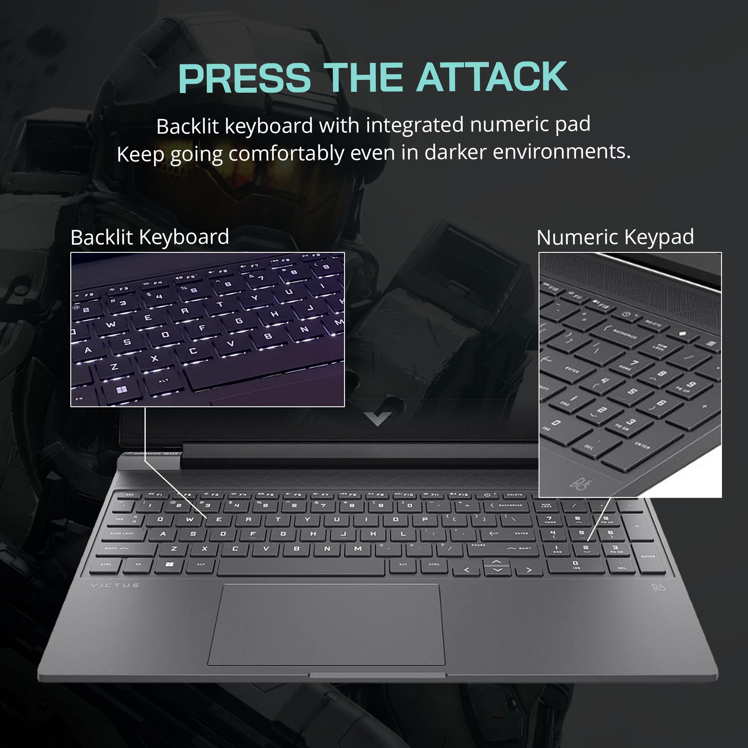 HP Victus 15 Gaming Laptop - Ryzen 5 7535HS, RTX 2050, 144Hz for Pro Gamers