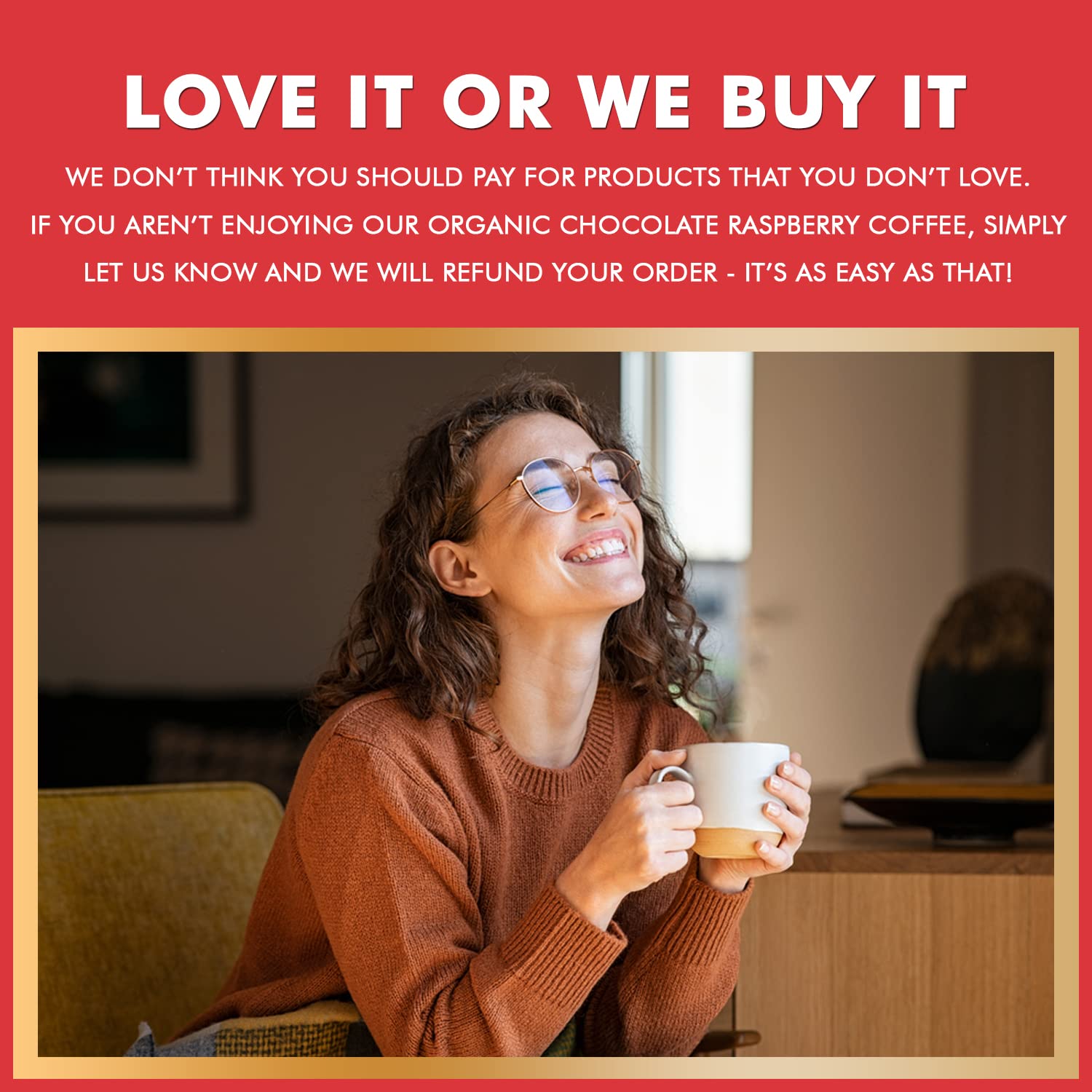 Organic Chocolate Raspberry Medium Roast Coffee Pods - 12 Count Single Serve K-Cups Compatible with Keurig 2.0 Brewers - Perfect for Home, Office & Gift Giving