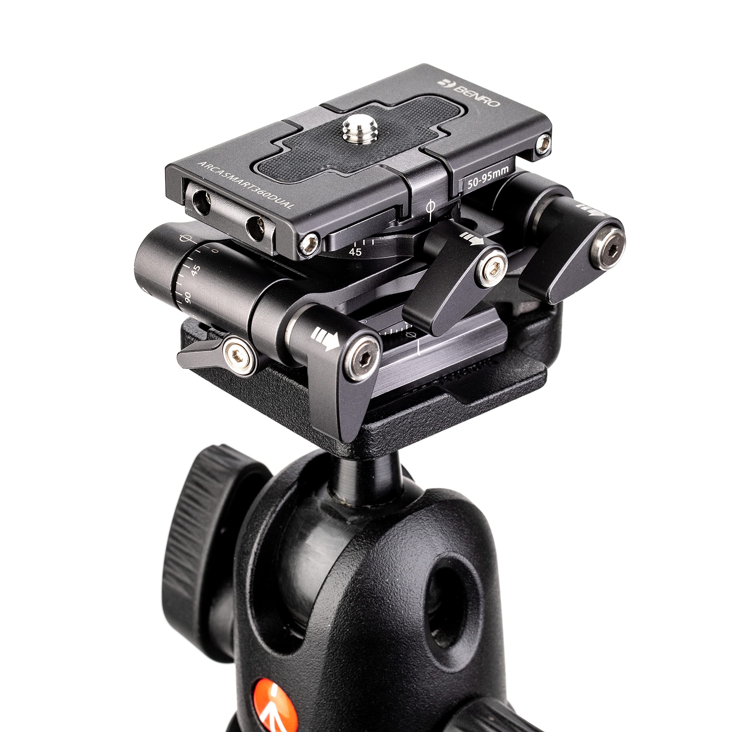 Benro ARCA-SMART 360 Dual Function QR Plate - Professional Camera Quick Release System for DSLR & Mirrorless Cameras - Perfect for Photography, Videography & Travel Shooting