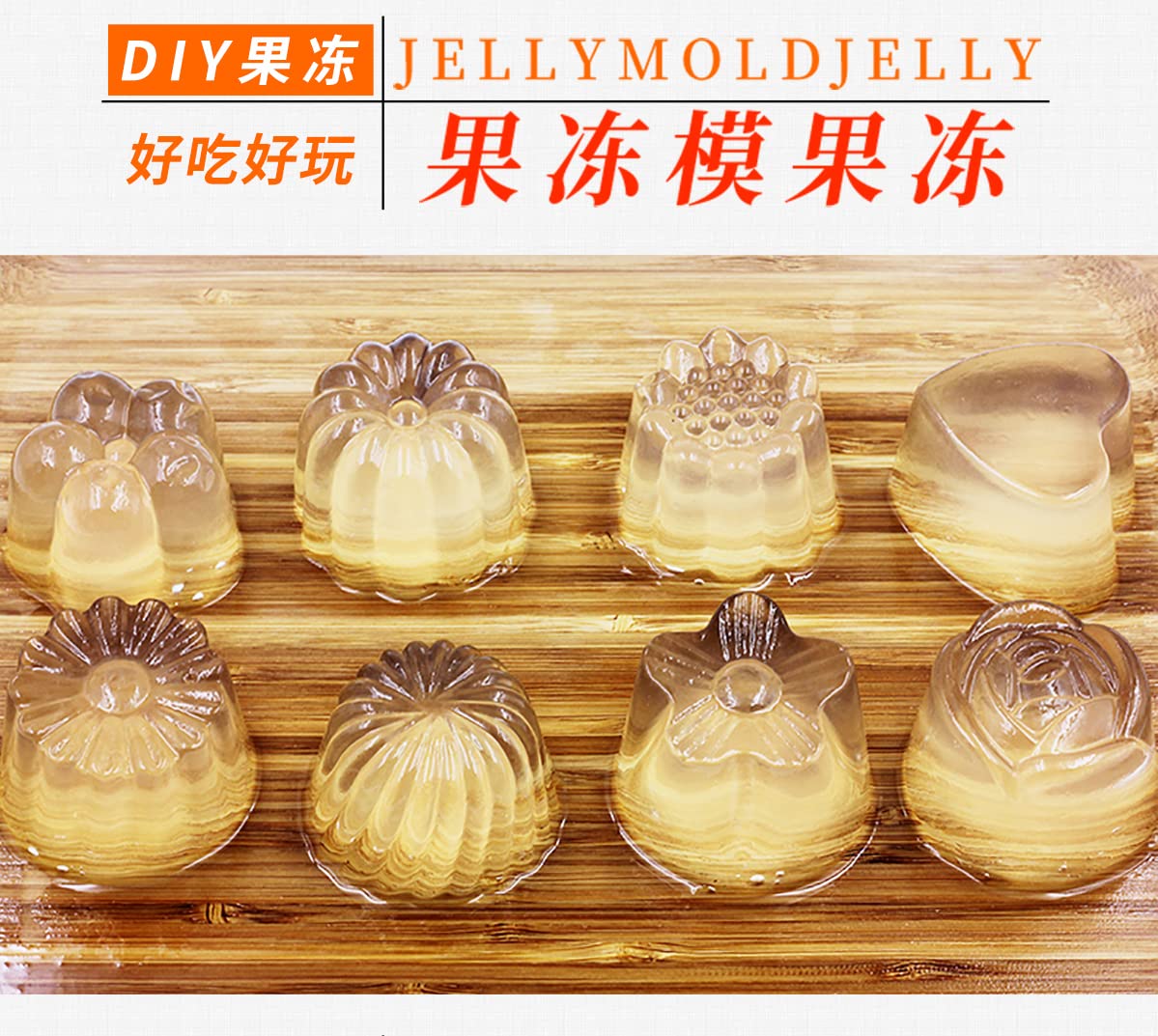 Bailinhou Crystal Konnyaku Jelly Powder 100g - Mix Fruit Flavor for Jelly, Noodles & Milkshakes (Pack of 6) | Vegan Dessert, Bubble Tea Topping & Asian Snack Ingredient
