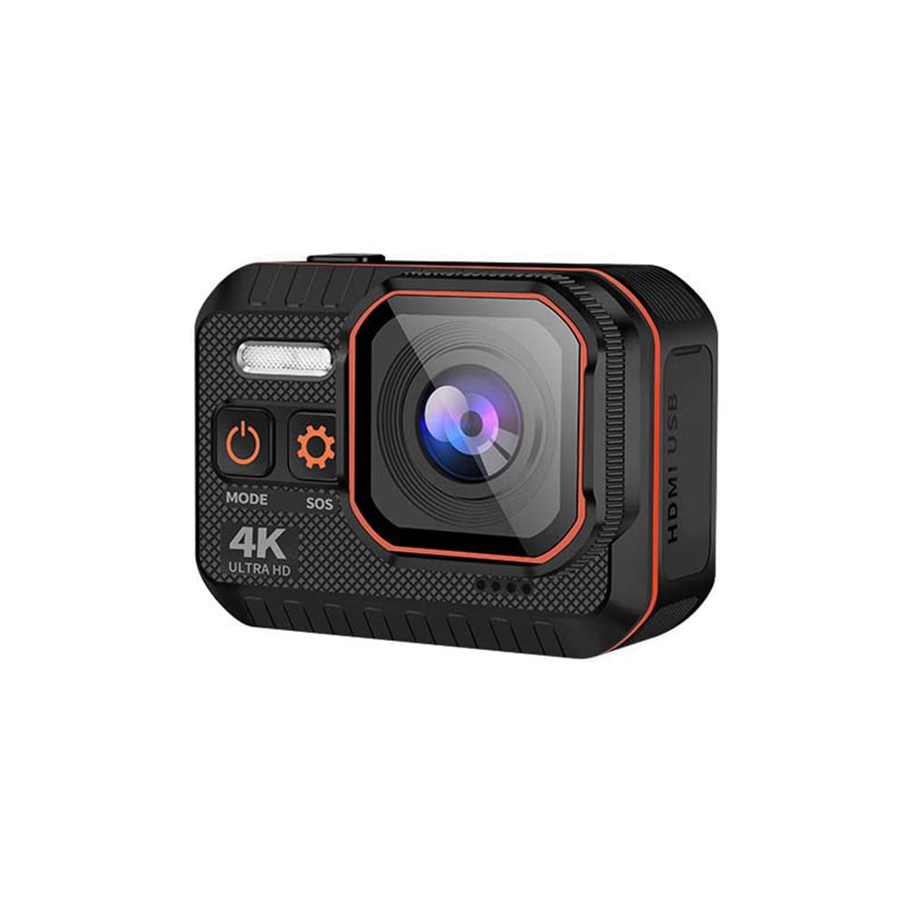 TYREE 4K HD Helmet Camera - Waterproof Action Camera for Motorcycle, Cycling & Sports - Hands-Free Video Recording for Adventures, Vlogging & Outdoor Activities