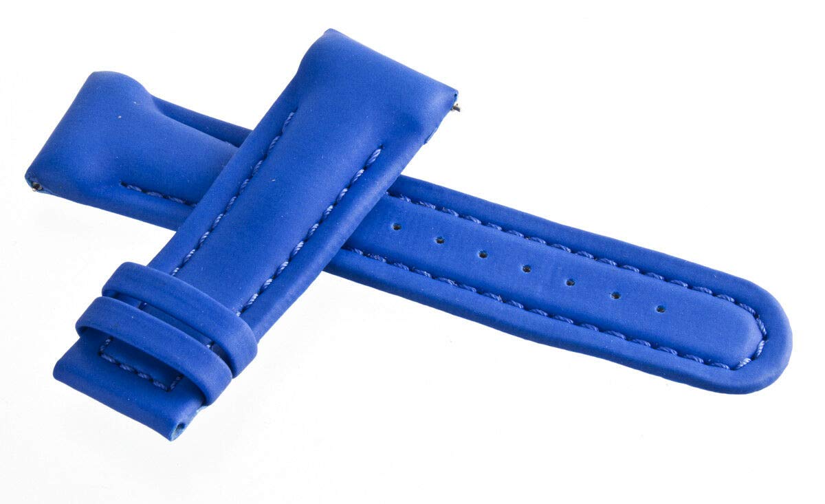 JoJo JoJino 24mm Blue Polyurethane Watch Band Strap - Durable Replacement Strap for Smartwatches & Fitness Trackers - Perfect for Running, Swimming & Everyday Wear