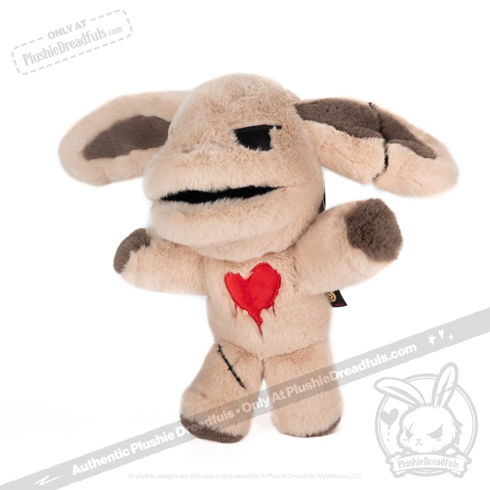 Plushie Dreadfuls Puck Dread Rabbit Plush Puppet - Soft Stuffed Animal Toy for Kids & Collectors | Perfect for Storytelling, Cuddling & Gothic Decor