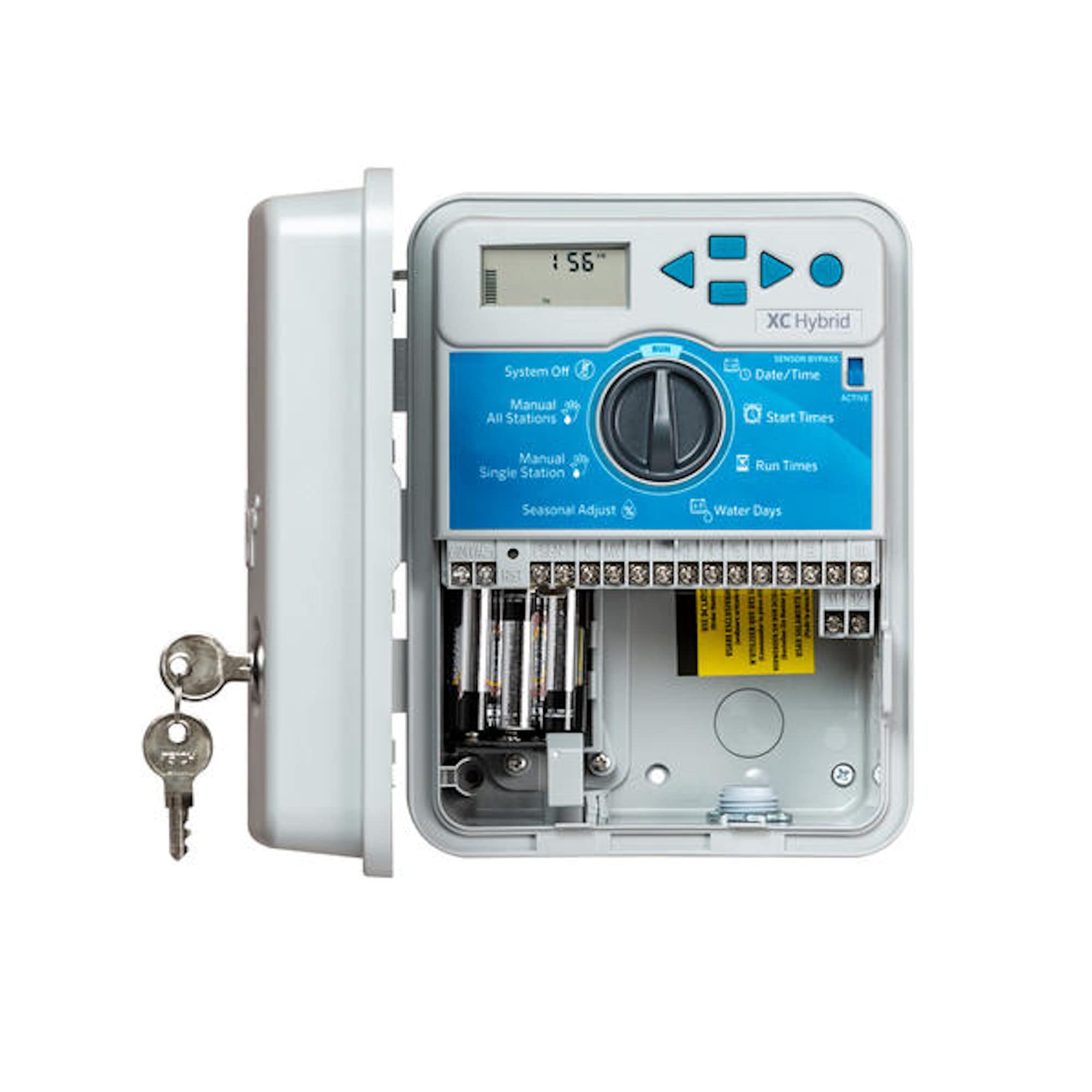 Hunter XCH1200 X-Core Hybrid 12-Station Smart Sprinkler Controller - Indoor/Outdoor Water Timer for Lawn & Garden Irrigation System - Perfect for Residential & Commercial Landscaping