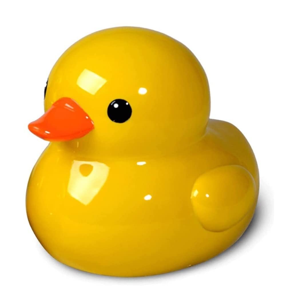 Yellow Duck Resin Piggy Bank - Large Coin Money Saving Jar with Removable Lid - Perfect for Couples, Kids & Home Decor - Ideal for Saving Cash, Coins & as a Unique Gift (XXXL Size)
