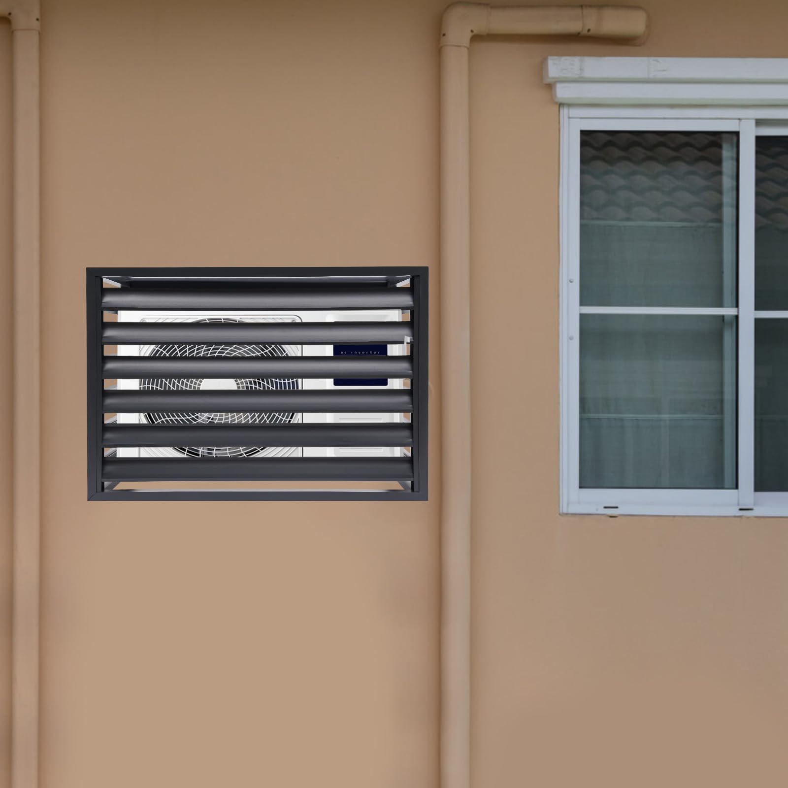Free Standing Metal Air Conditioner Fence Screen for Outdoor Units - Decorative AC Cover Enclosure (39.4