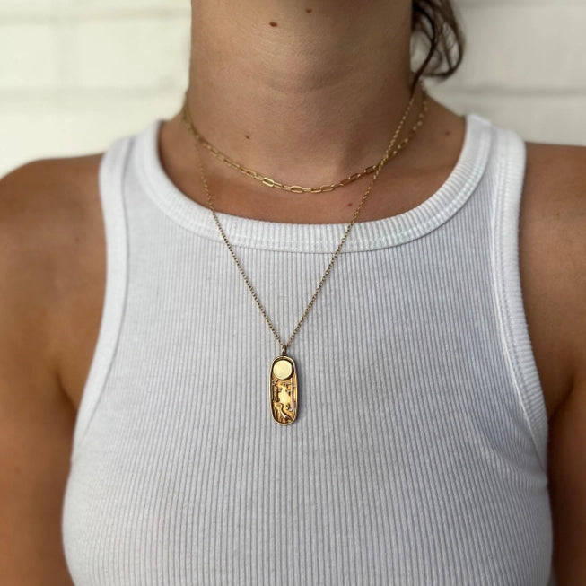 Handcrafted Mimosa Louisiana Wild Pendant Necklace - Unique Cajun Inspired Jewelry for Women - Perfect for Casual Wear, Date Nights & Southern Style Outfits