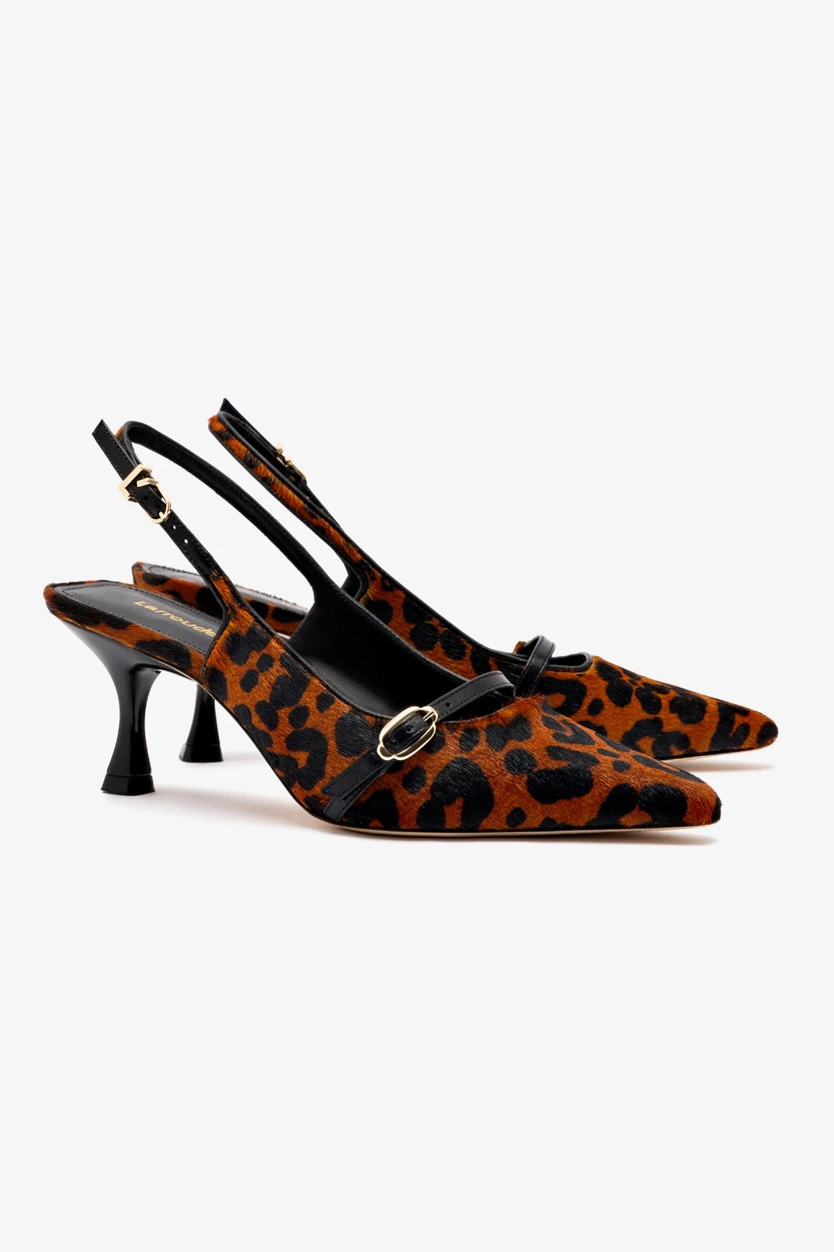 Women's Ines Pump Leopard Print Calf Hair Heels - Stylish Pointed Toe Dress Shoes for Work, Party & Special Occasions