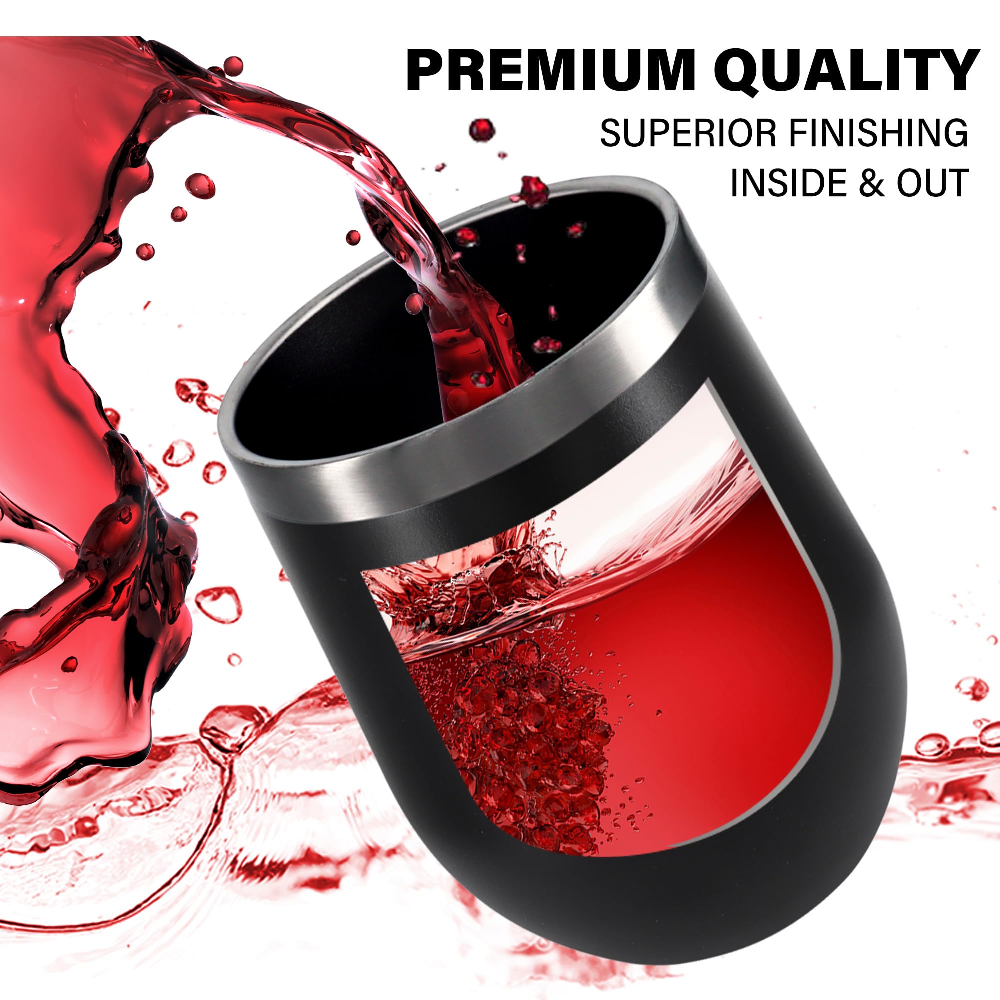Supernatural Gifts Mug 12oz Insulated Stainless Steel Wine Tumbler with Lid - Vacuum Insulated Coffee Cup, Funny Birthday Gift for Women & Men (Black) - Perfect for Office, Travel, and Home Use