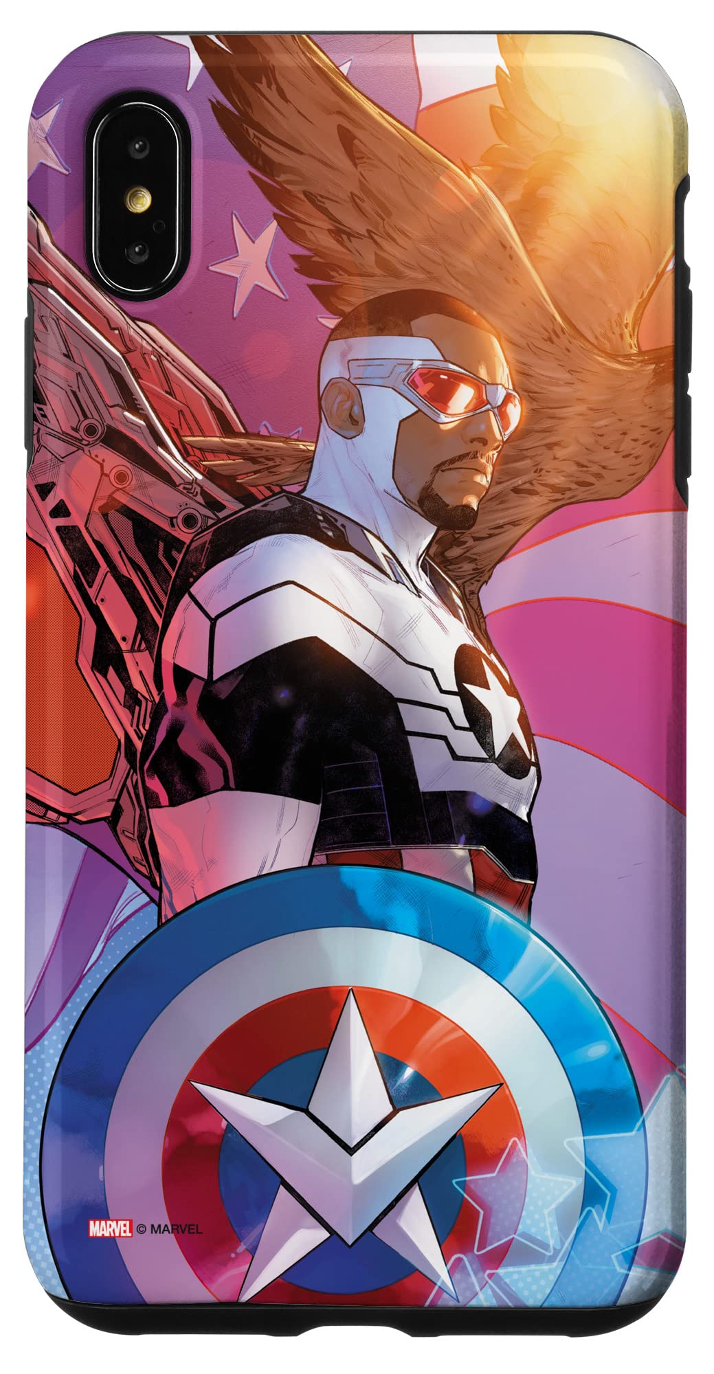 iPhone XS Max Marvel Captain America Symbol of Truth #1 Comic Cover Case - Durable Protective Phone Cover for Marvel Fans, Perfect for Superhero Enthusiasts & Comic Book Lovers