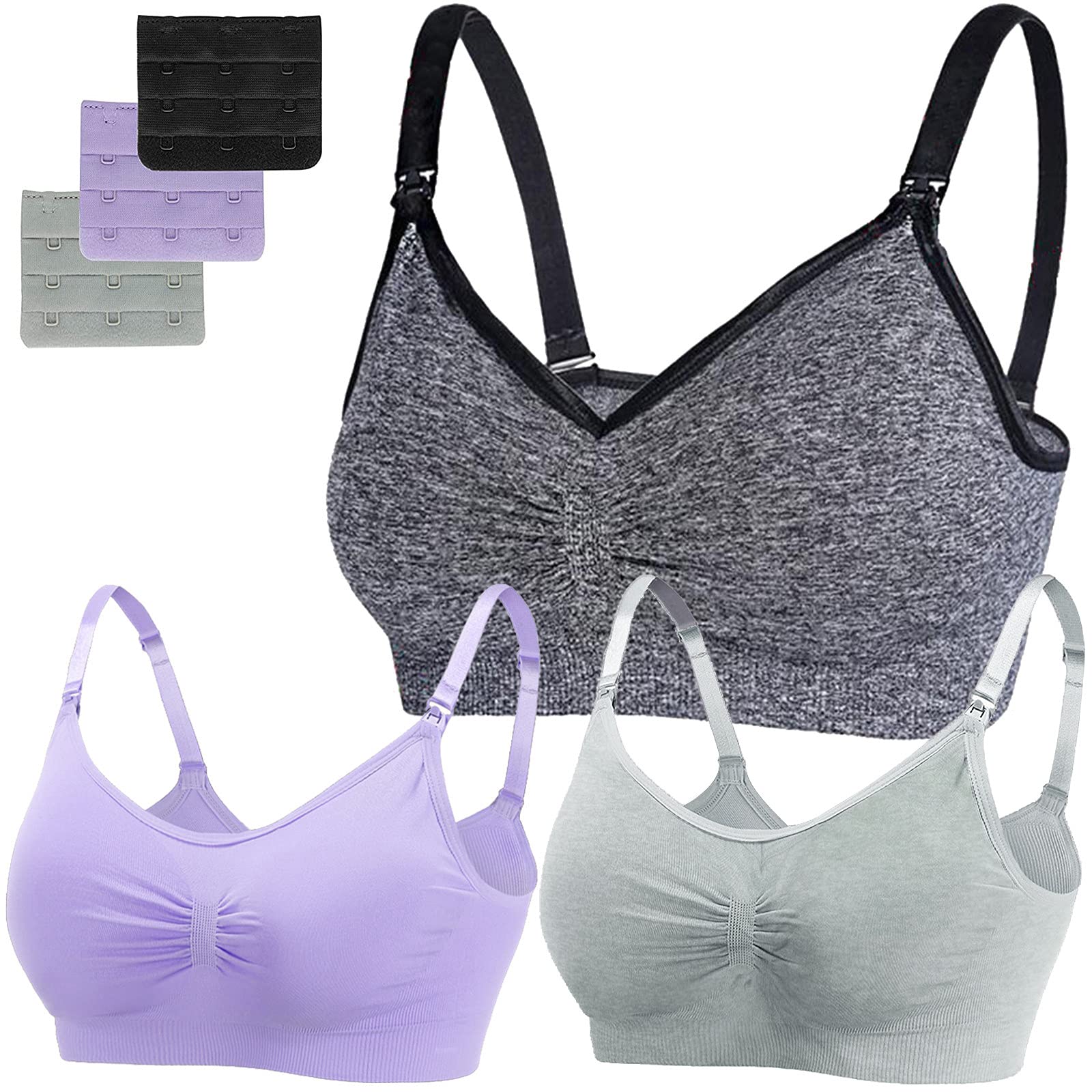 3PC Seamless Sports Bra - High Impact Support for Yoga & Workout