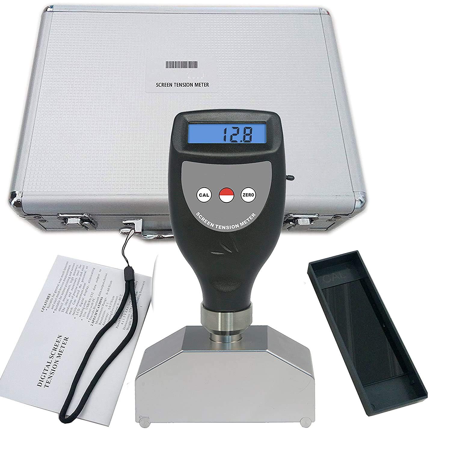 Digital Screen Tension Tester Meter Gauge - 7 to 40N/cm Measurement Range, 0.1 Resolution for Screen Printing & Stencil Quality Control | Perfect for Silk Screen Printing Shops & Industrial Fabrication Labs