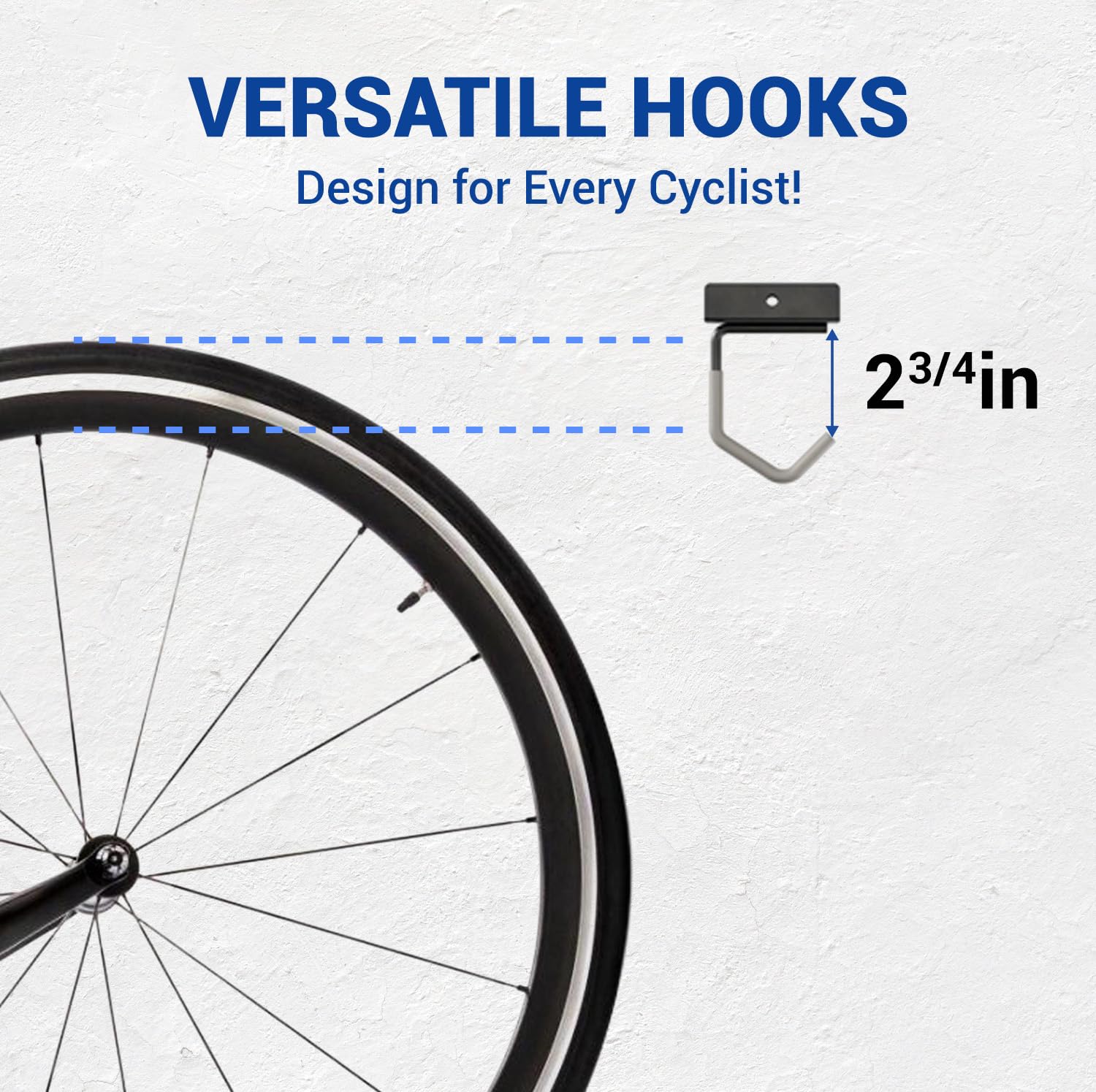 Yes4All Freestanding Bike Storage Rack - Heavy Duty 300 Lbs Capacity 5-Tier Vertical Bike Stand for Home, Garage & Outdoor Use | Space-Saving Bike Organizer for Indoor & Outdoor Cycling Equipment Storage
