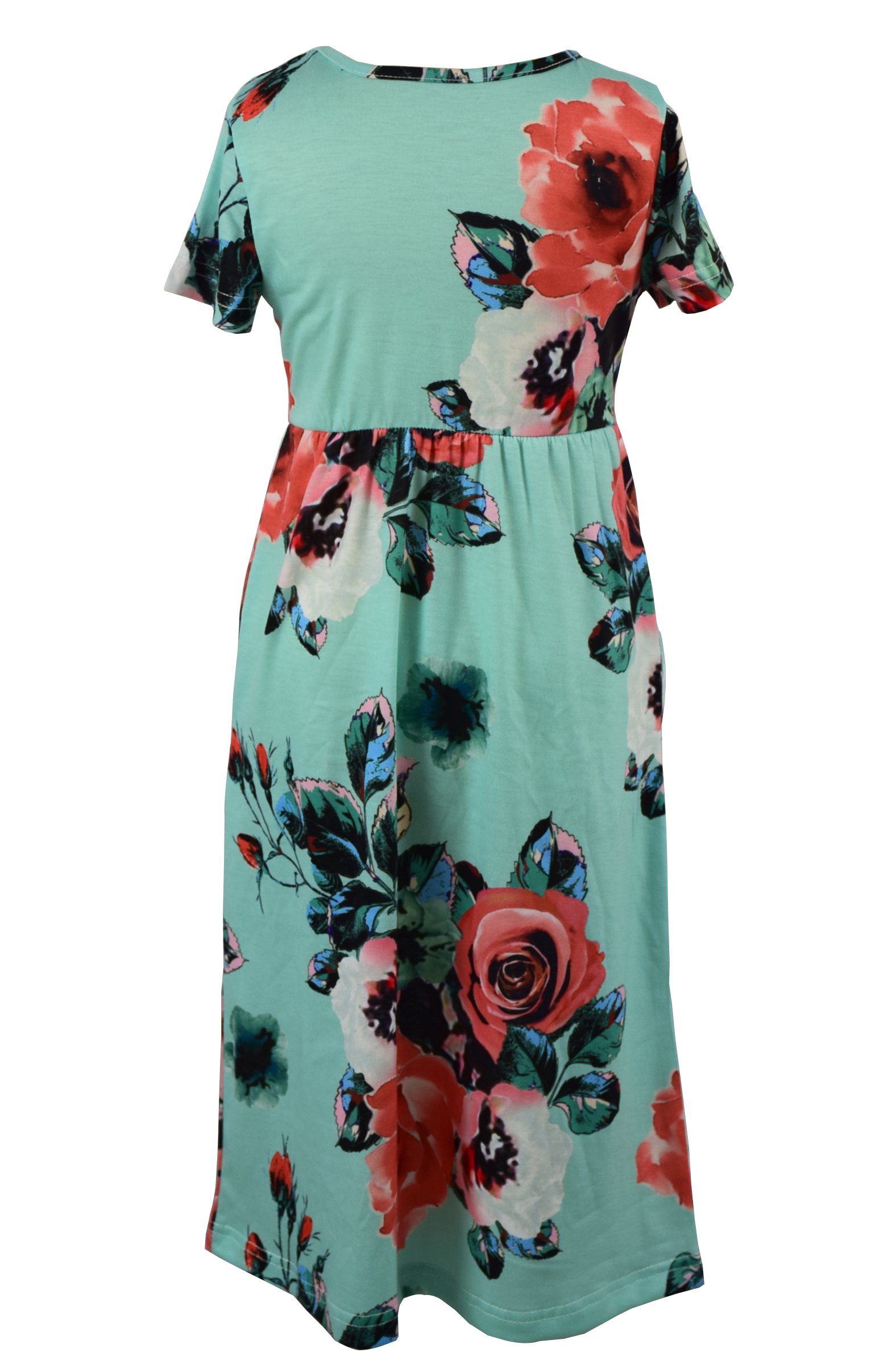 Mommy and Me Maxi Dresses - Bohemian Floral Print Matching Outfits for Mother and Daughter | Perfect for Family Photos, Vacations & Special Occasions