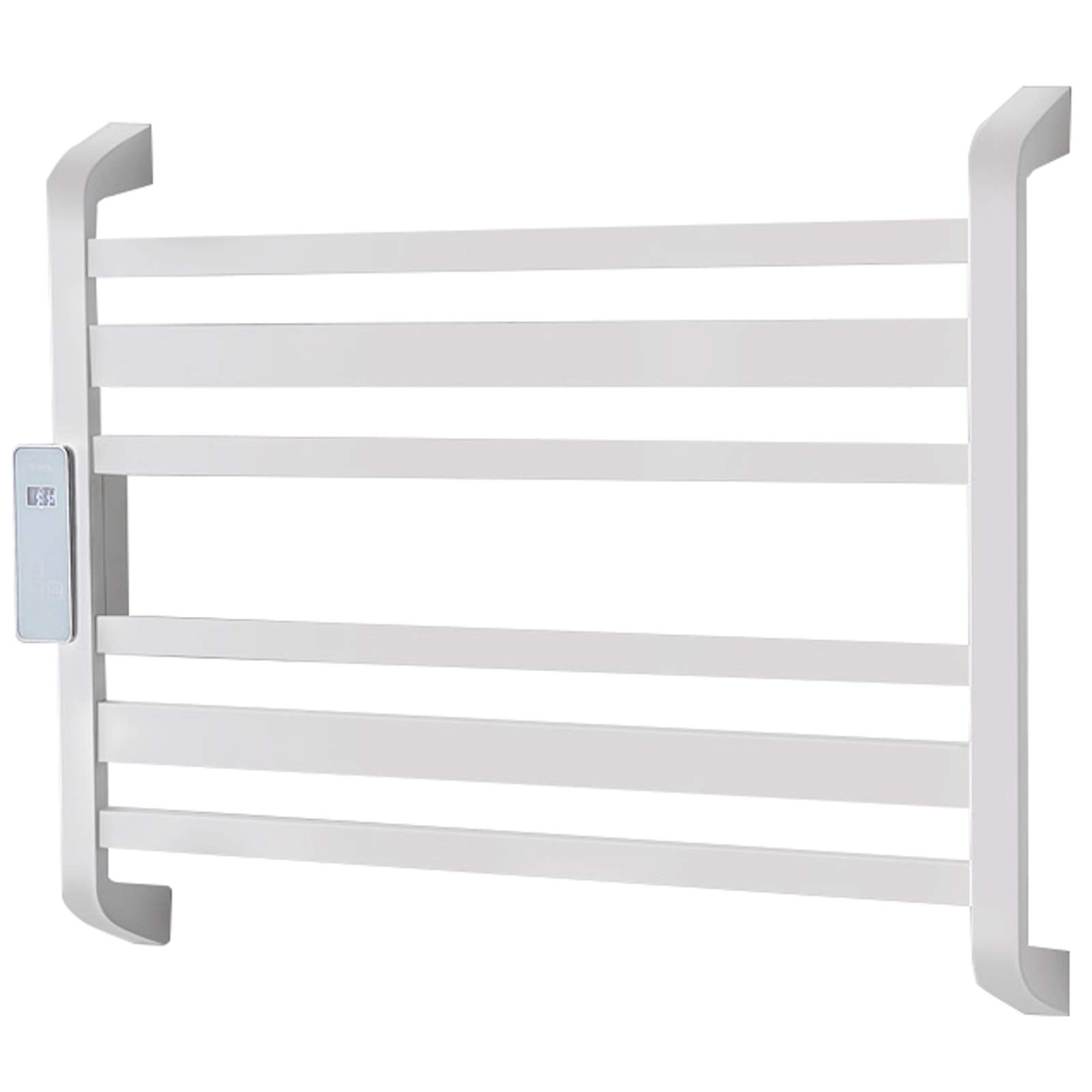 Zzmop 6 Bar Stainless Steel Electric Towel Warmer & Drying Rack with Smart Timer - Black & White Options for Kitchen, Bathroom, Bedroom | Perfect for Warming Towels, Drying Clothes & Keeping Linens Cozy