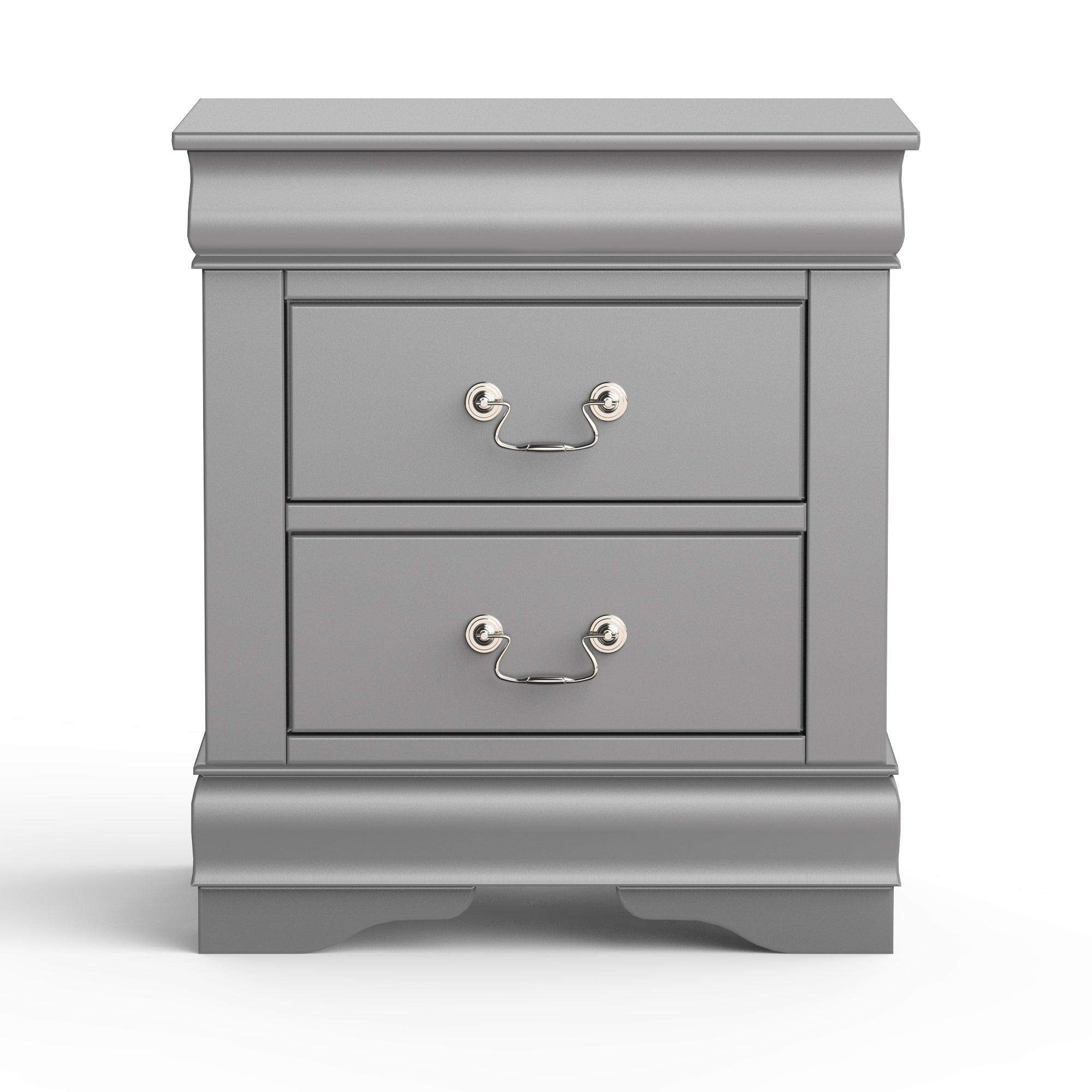 Louis Philippe Night Stand by Furniture of America - Elegant Bedside Table for Bedroom Decor, Storage & Organization