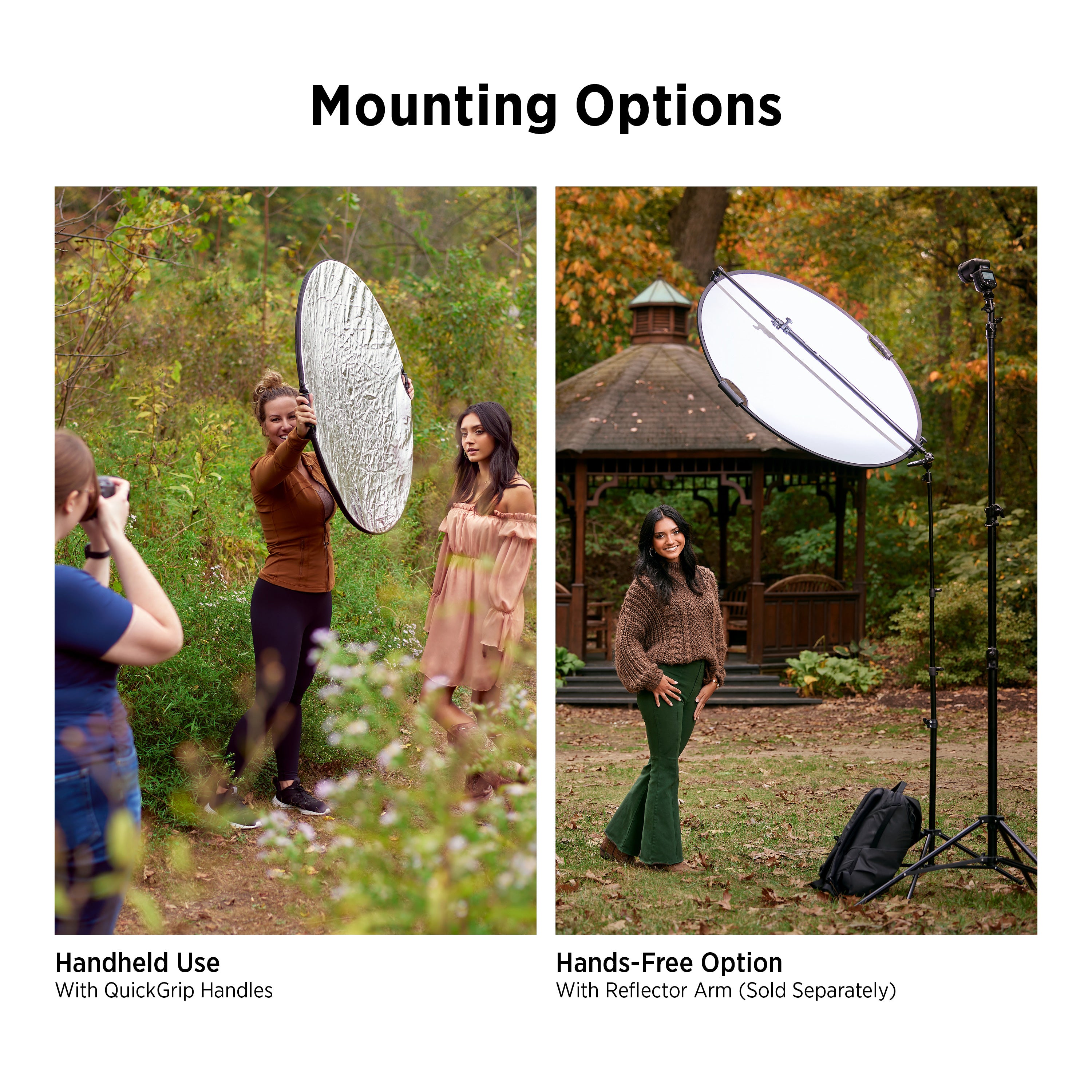 5-in-1 QuickGrip Photography Reflector - 40