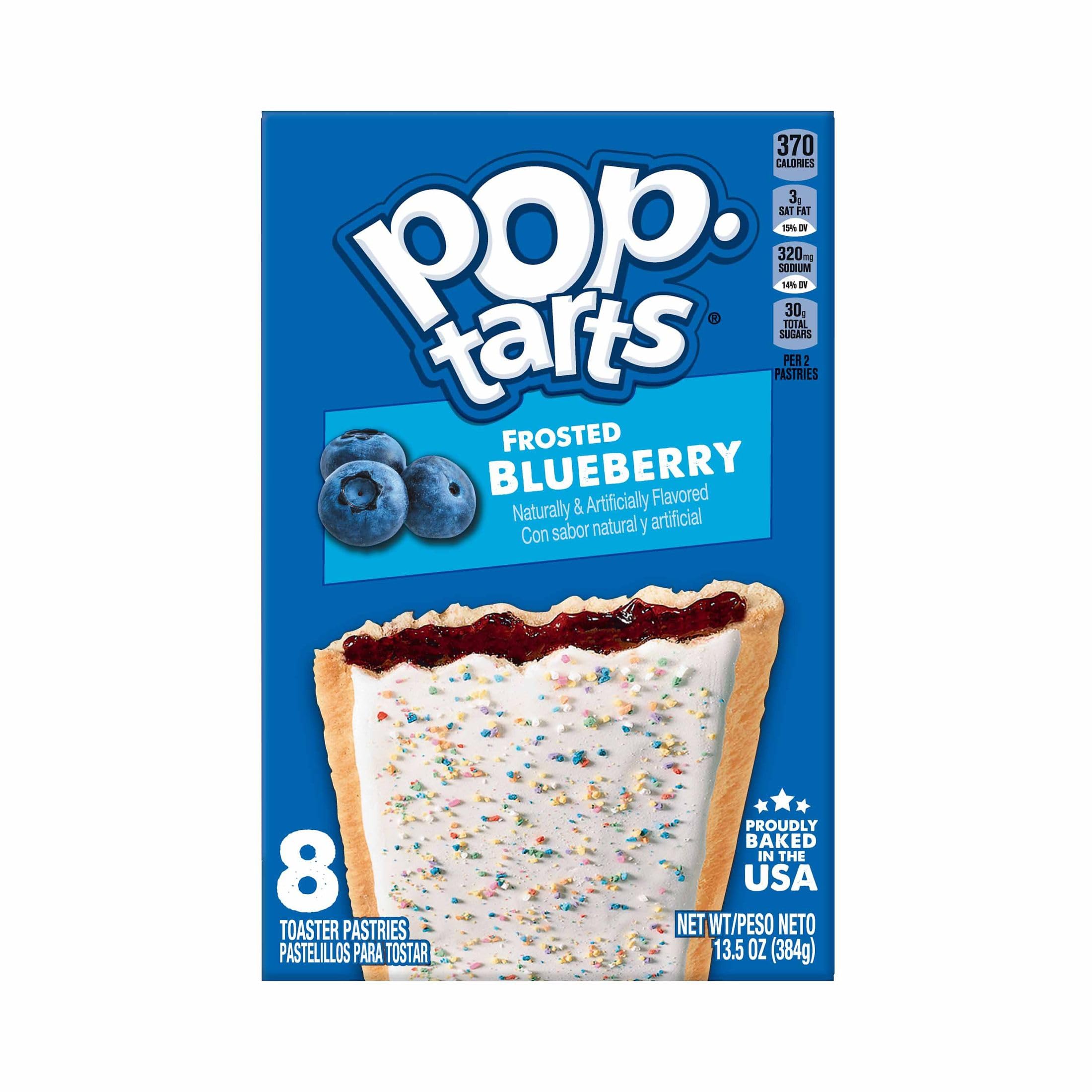 Pop-Tarts Frosted Blueberry Toaster Pastries - 64 Count | Breakfast Food, Kids Snacks, Quick Breakfast On-The-Go | Perfect for School Lunches, Office Snacks & Road Trips