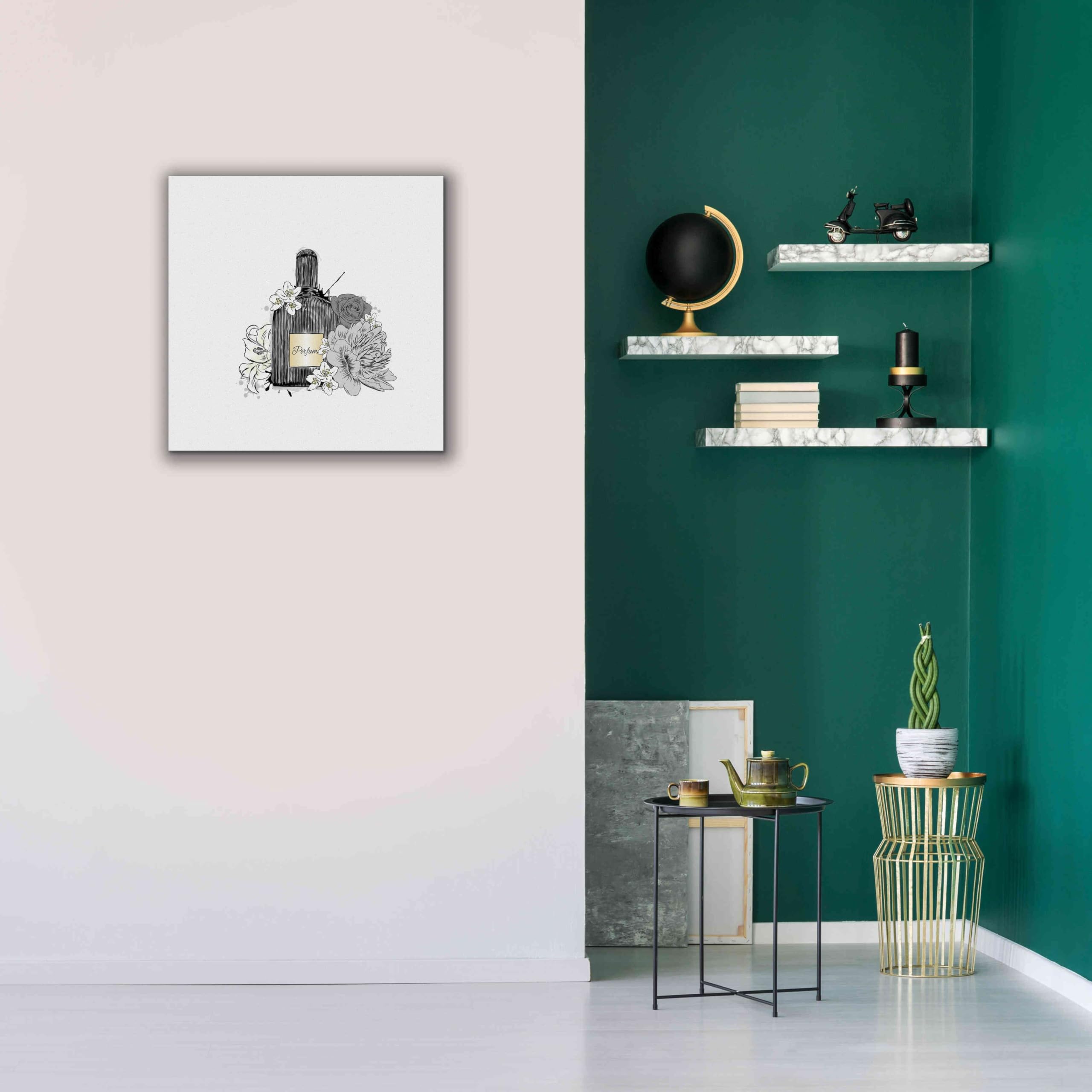 Incado 'Perfume IV' Graffiti Art Print - Premium Giclee Canvas Wall Decor 26x26 Inches - Modern Urban Home & Office Artwork for Living Room, Bedroom or Studio