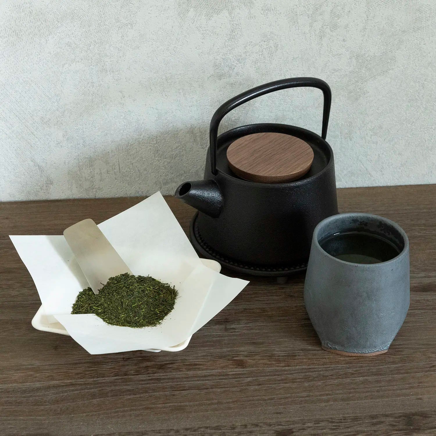 Marumi Yasuda Kawara Tsuki Ceramic Yunomi Teacup - Handmade Japanese Tea Cup for Matcha, Sencha & Daily Use - Perfect for Tea Ceremonies, Home & Office