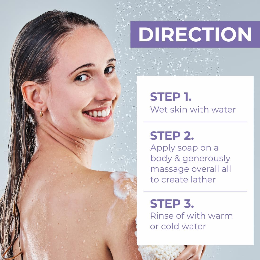 Ayusoul Ayurveda Herbal Lavender Bath Soap - 100% Natural, Soothing & Moisturizing for Dry & Sensitive Skin (Pack of 4) - Perfect for Relaxing Bath, Spa Day & Aromatherapy at Home
