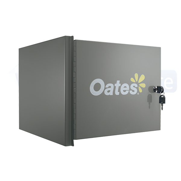 Oates Platinum Janitor Cart MKII - Heavy Duty Cleaning Cart with 3 Shelves & Utility Hooks for Commercial & Industrial Use - Perfect for Schools, Hospitals, and Office Cleaning