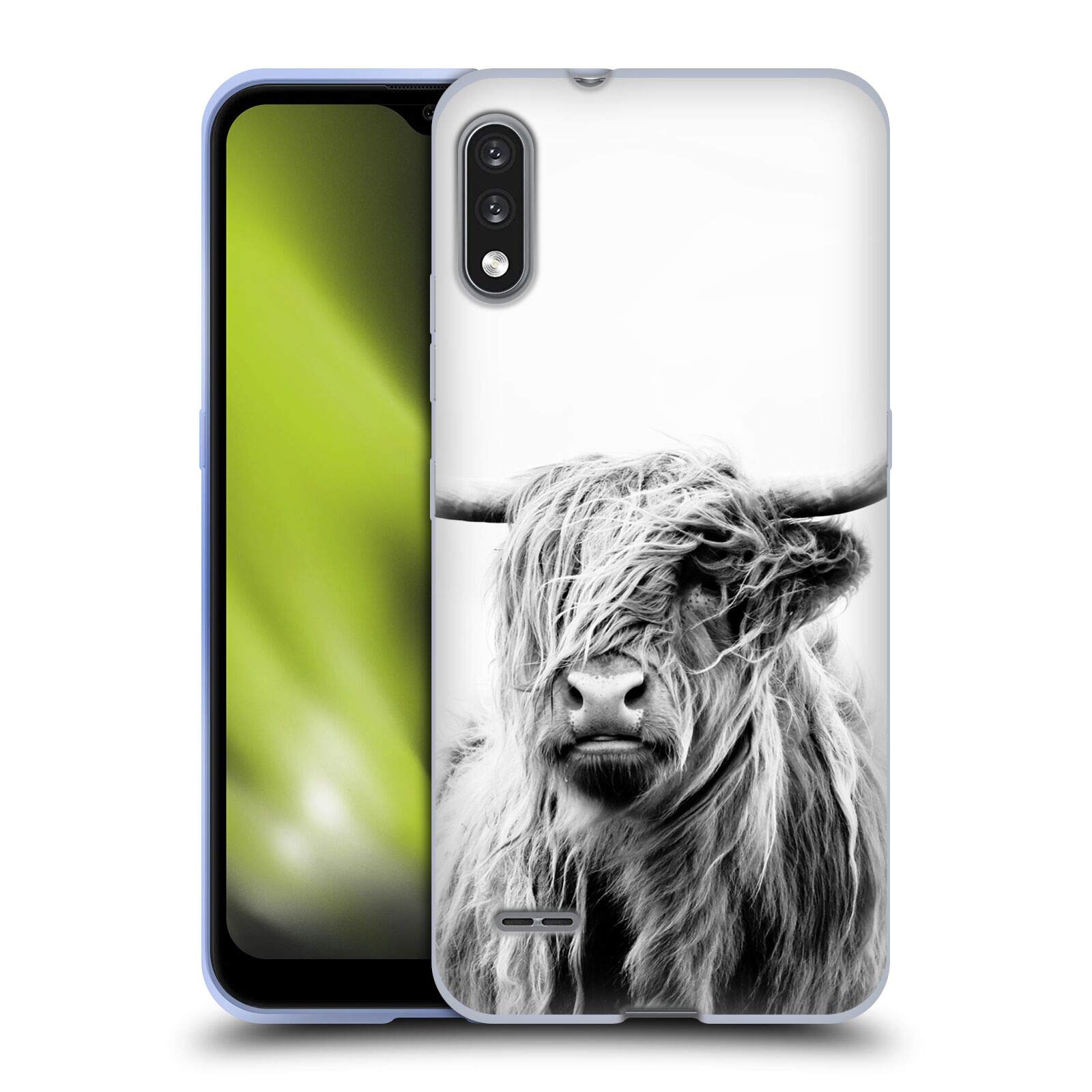 Officially Licensed Dorit Fuhg Highland Cow Portrait Soft Gel Case for LG K22 - Perfect for Travel, Everyday Use, and Gift Giving