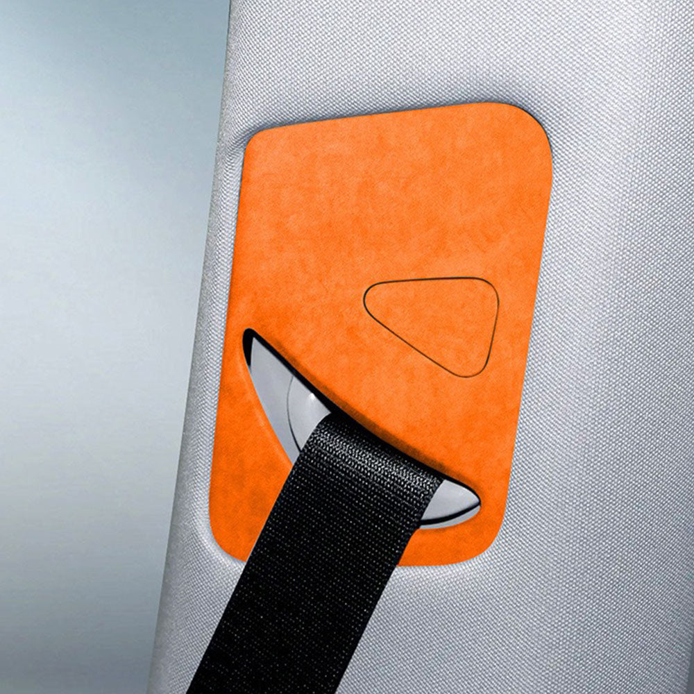 Premium Alcantara Seat Belt Adjustment Panel Covers for 2025+ Tesla Model Y Juniper – Luxury Interior Upgrade for Enhanced Comfort & Style | Perfect for Car Enthusiasts & Tesla Owners