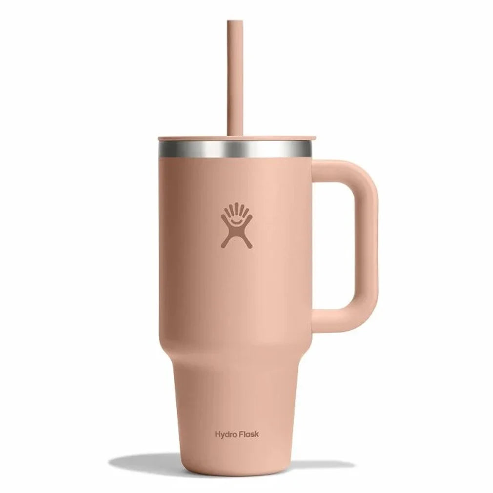 32 oz Insulated Stainless Steel Travel Tumbler with Lid & Straw - Leakproof Vacuum Seacliff Cup for Hot & Cold Beverages - Perfect for Hiking, Commuting & Office Use