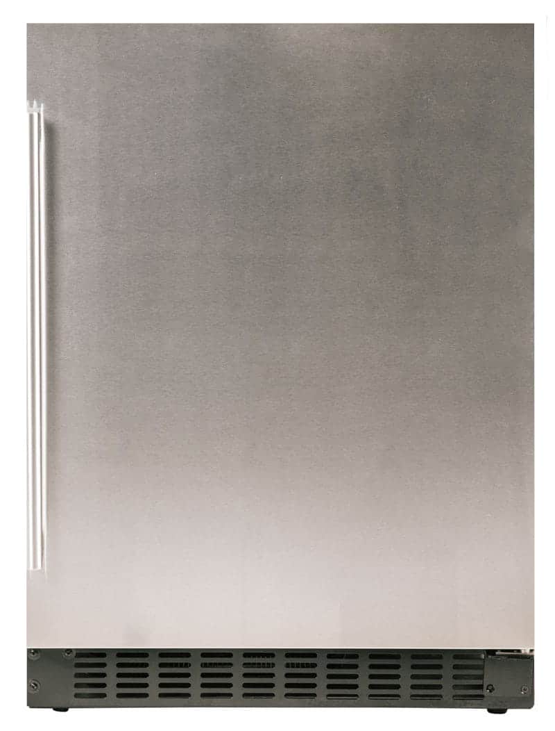 Azure Home Products A124RS 24-Inch Stainless Steel Refrigerator with Solid Door - Compact Fridge for Small Kitchen, Office, Dorm or Apartment