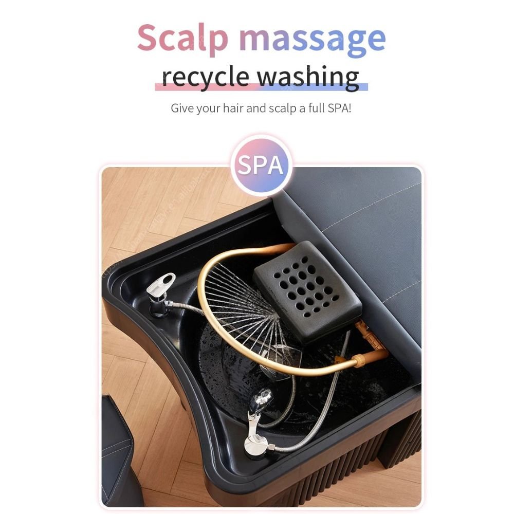 Greenlife Thai Head Spa Hair Backwash Shampoo Sink Bed - Durable & Practical Salon Equipment for Hair Washing & Scalp Massage | Perfect for Beauty Salons, Spas & Home Use