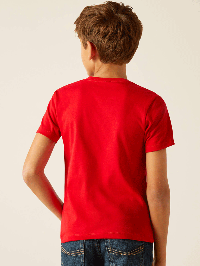 Ariat 10051429 Kids Wanted For Mischief Red T-Shirt - Comfortable Cotton Tee for Playful Adventures & Everyday Wear