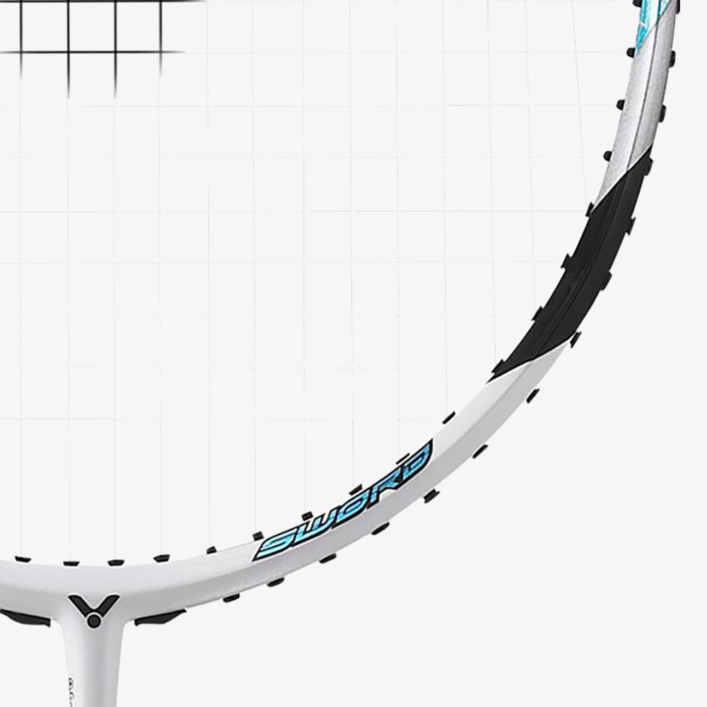 Victor BraveSword 12 Light Badminton Racket (BRS 12L) - Professional Carbon Fiber Shuttlecock Racket for Competitive Play & Training