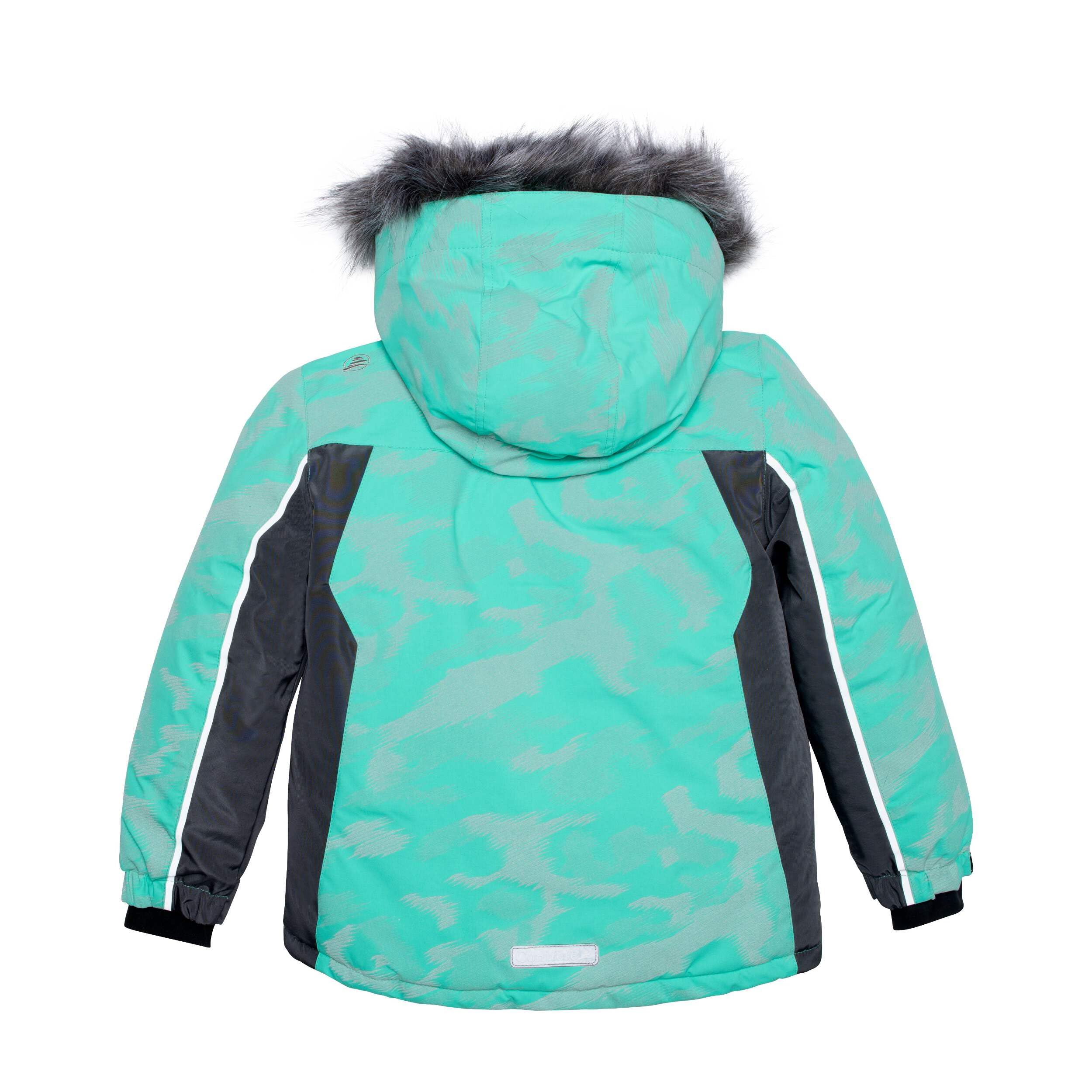 CONIFÈRE Turquoise Plume Girls Snowsuit Set - Waterproof Winter Jacket & Pants for Toddler Girls (Ages 2-4) | Warm Snow Outfit for Skiing, Sledding & Outdoor Winter Activities