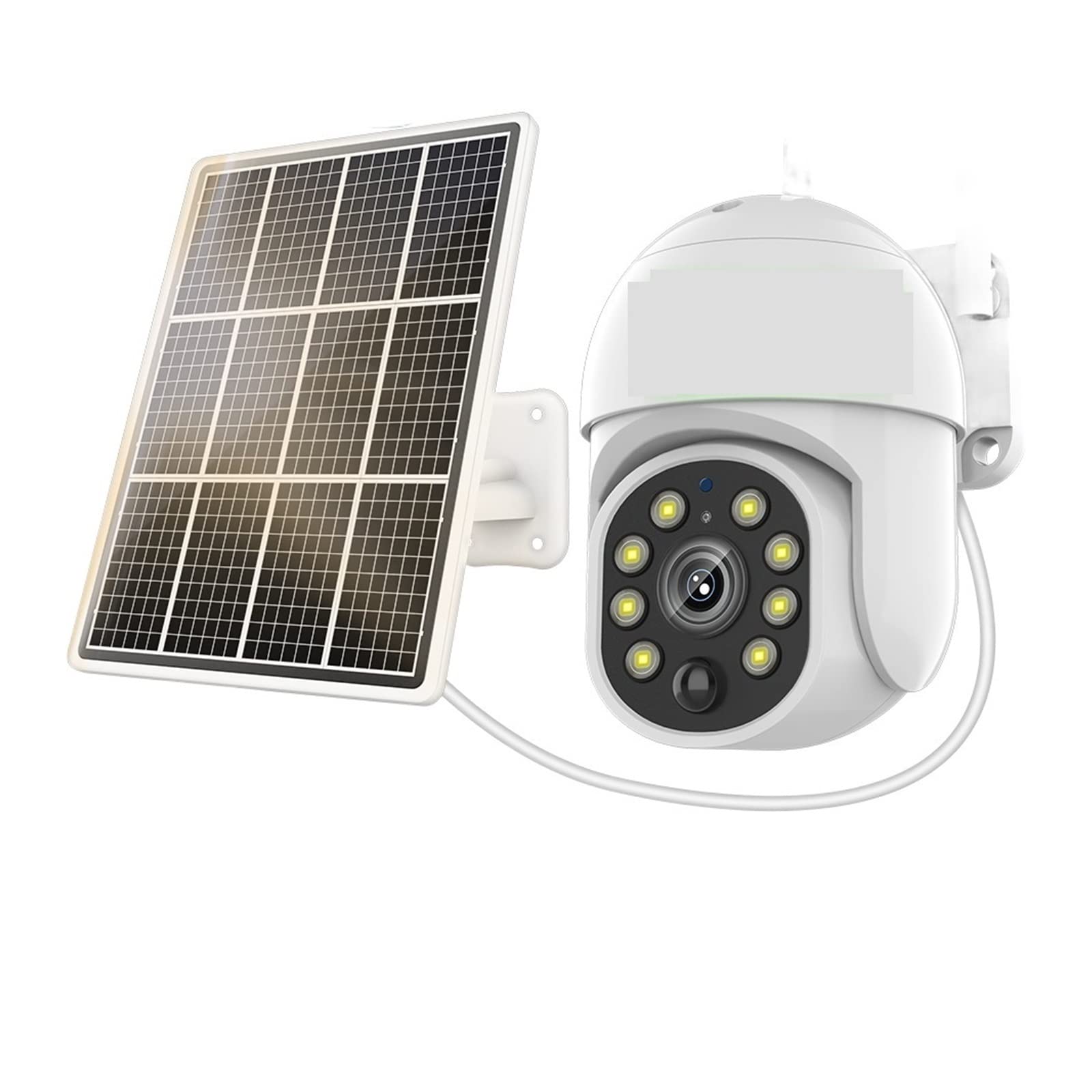5MP 4G LTE Solar Security Camera Outdoor Wireless - IP65 Waterproof PTZ Surveillance Camera with PIR Motion Detection, Night Vision, Tuya Smart App (WiFi + 64GB Card Included) - Perfect for Home Security, Farm Monitoring, and Business Property Protection