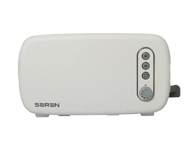 BergHOFF Seren 2-Piece Side Loading Toaster with White/Cream Panel - Perfect for Breakfast, Brunch & Small Kitchen Spaces