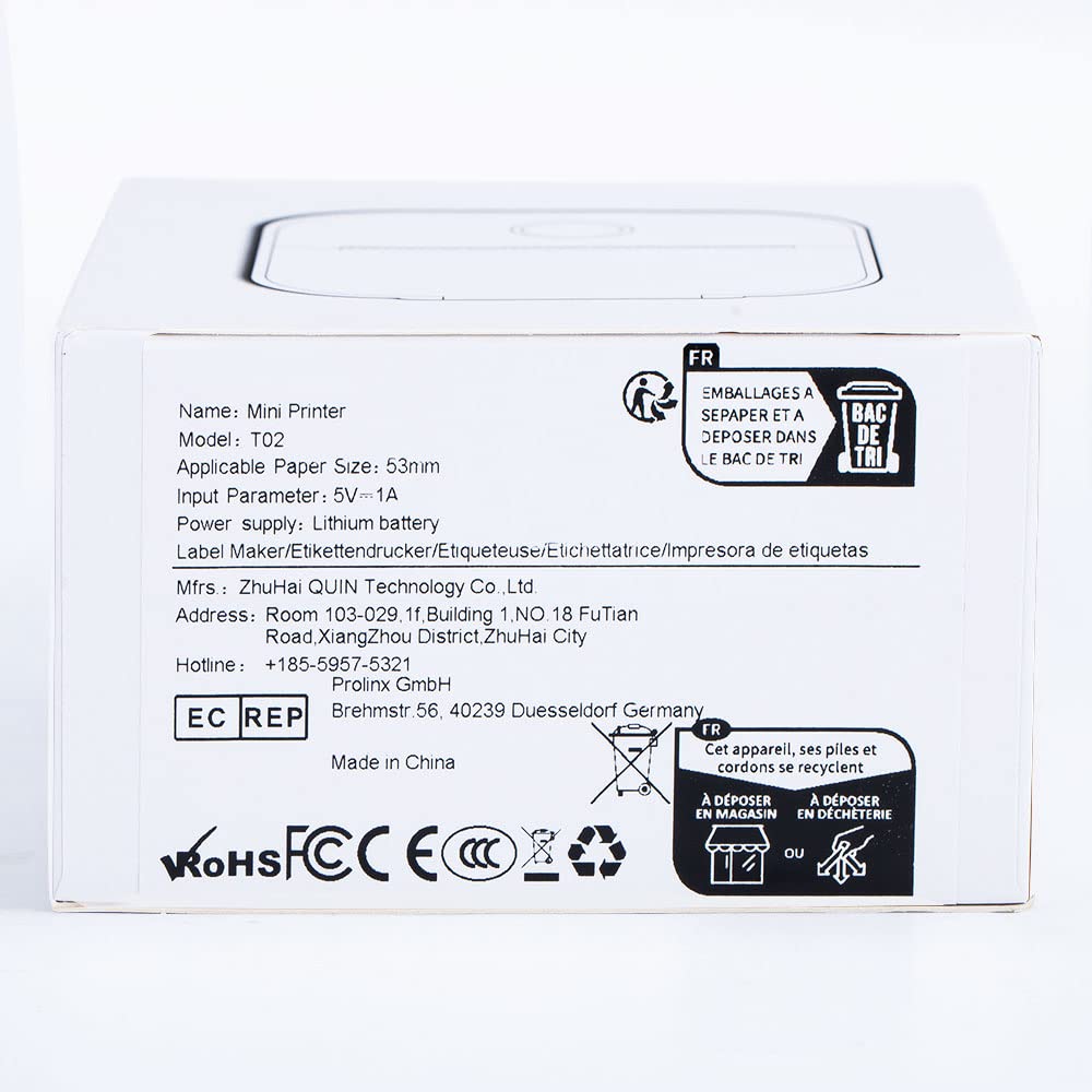 Memoking T02 Mini Thermal Sticker Printer - Portable Inkless Label Maker for Flashcards, Journals & Photos | Green Compact Sticker Machine for Students, DIY Projects & Home Organization