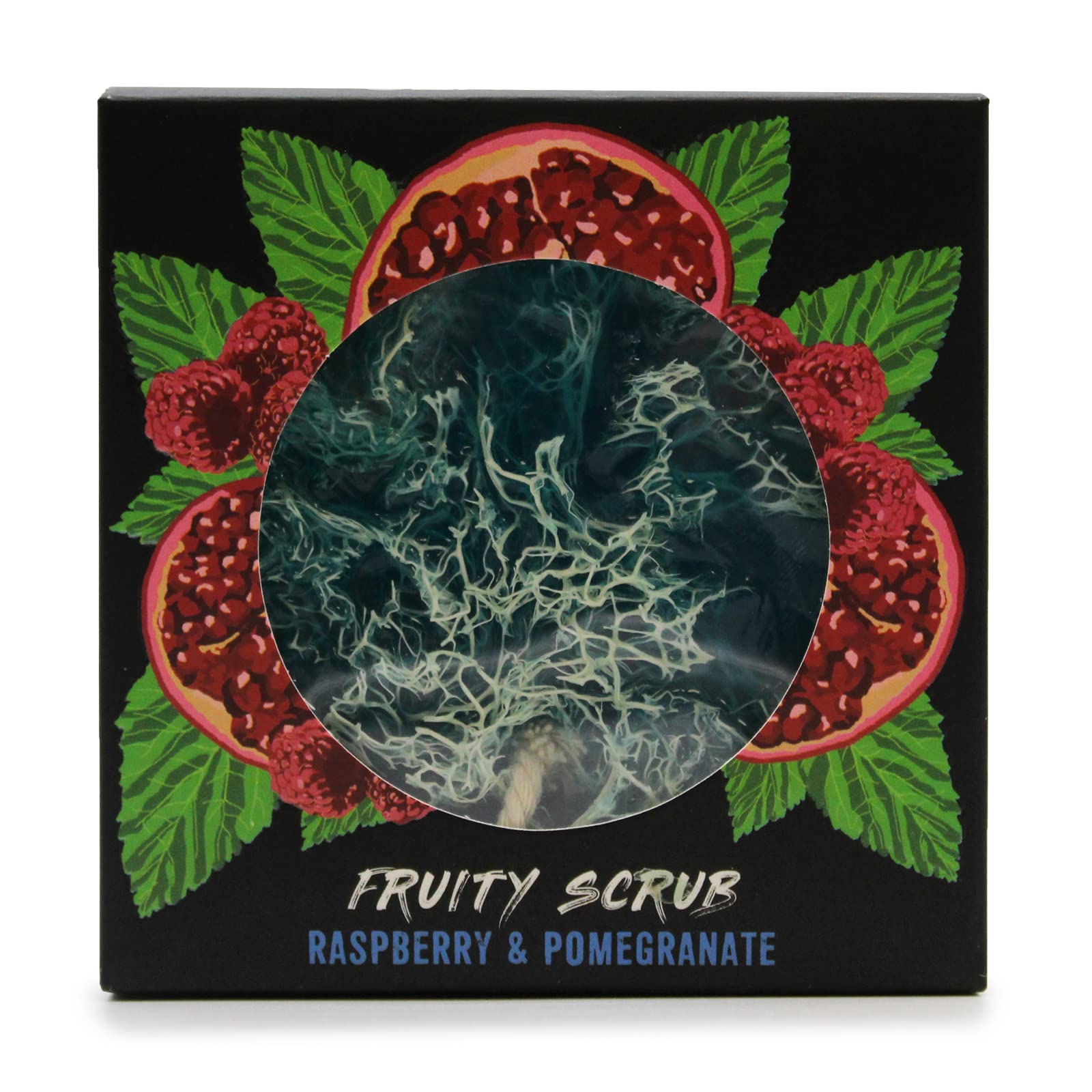 Fruity Scrub Soap on a Rope - Raspberry & Pomegranate Exfoliating Body Wash | Natural Moisturizing Soap for Men & Women | Perfect for Shower, Spa, and Gift Giving