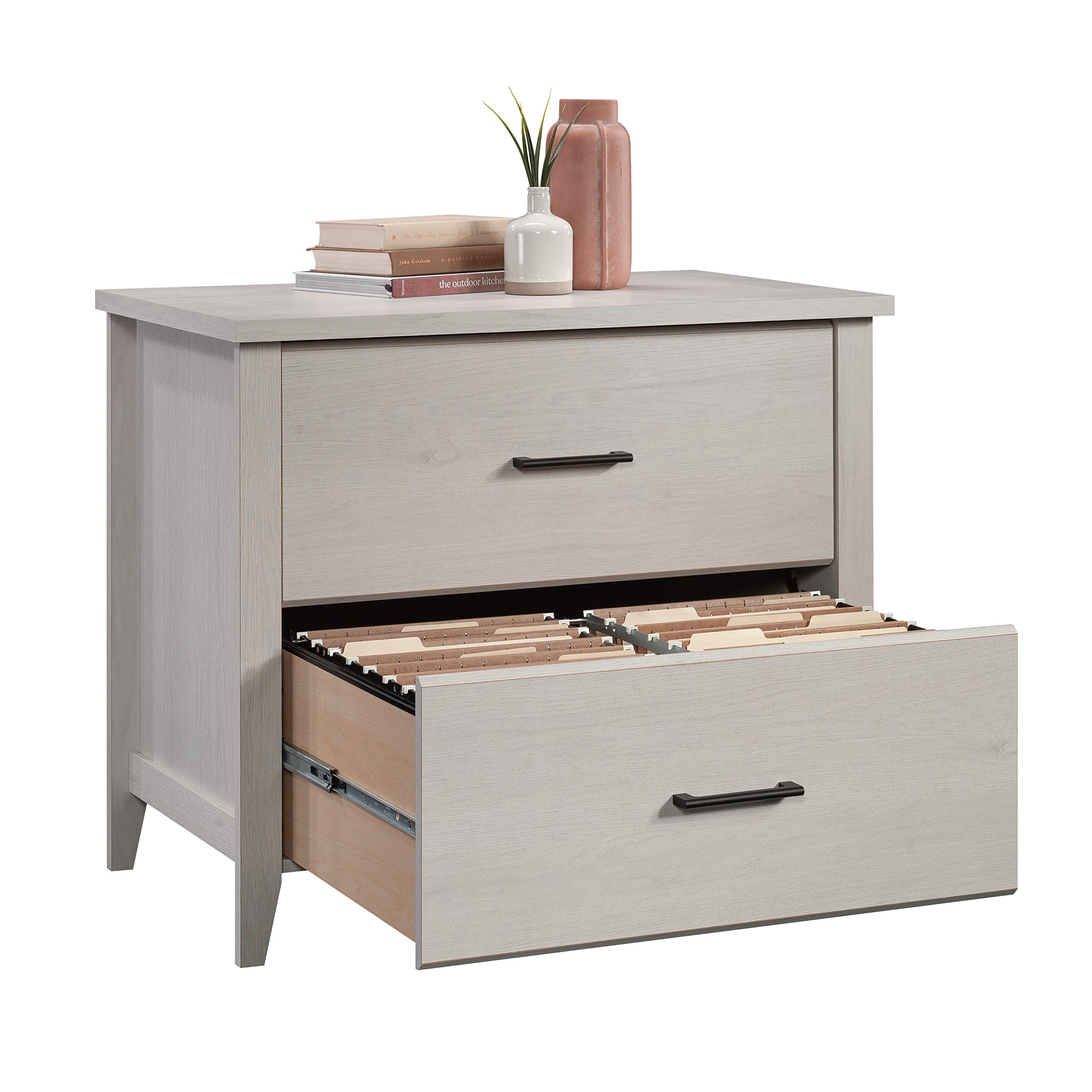 Sauder Summit Station 2-Drawer Lateral File Cabinet - Glacier Oak Finish for Home Office & Workspace Organization