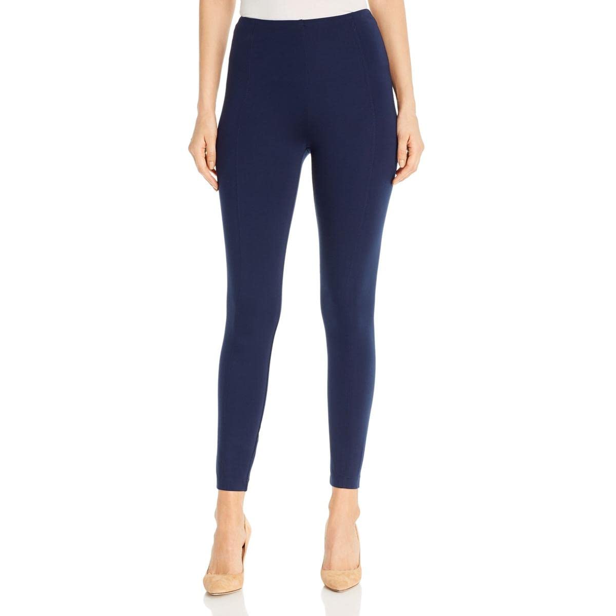 Lyssé Women's Taylor Seamed Lightweight Ponte Leggings - High Waisted Yoga Pants for Workout, Running & Everyday Comfort