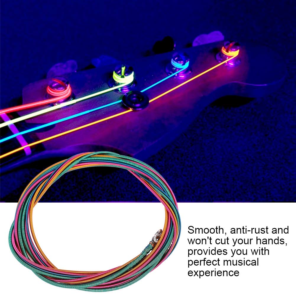 Premium Nickel Alloy Electric Bass Guitar Strings - 4-String Set, Anti-Rust & Smooth Playability for Enhanced Performance | Perfect for Rock, Jazz & Studio Recording