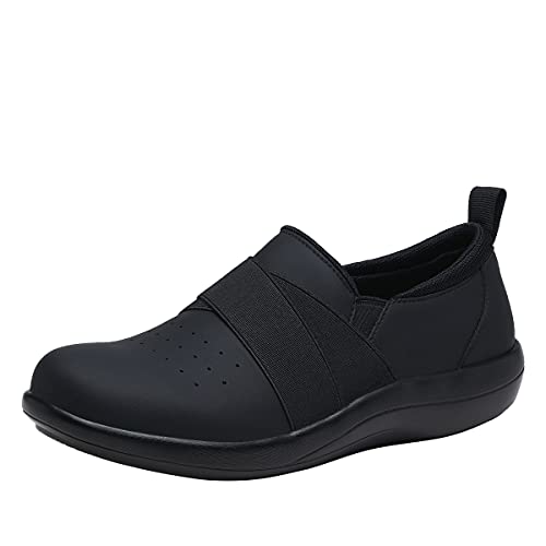 Alegria Savvie Women's Comfort Slip-On Shoes for Work, Nursing & Everyday Wear - Lightweight & Supportive Footwear for Professionals