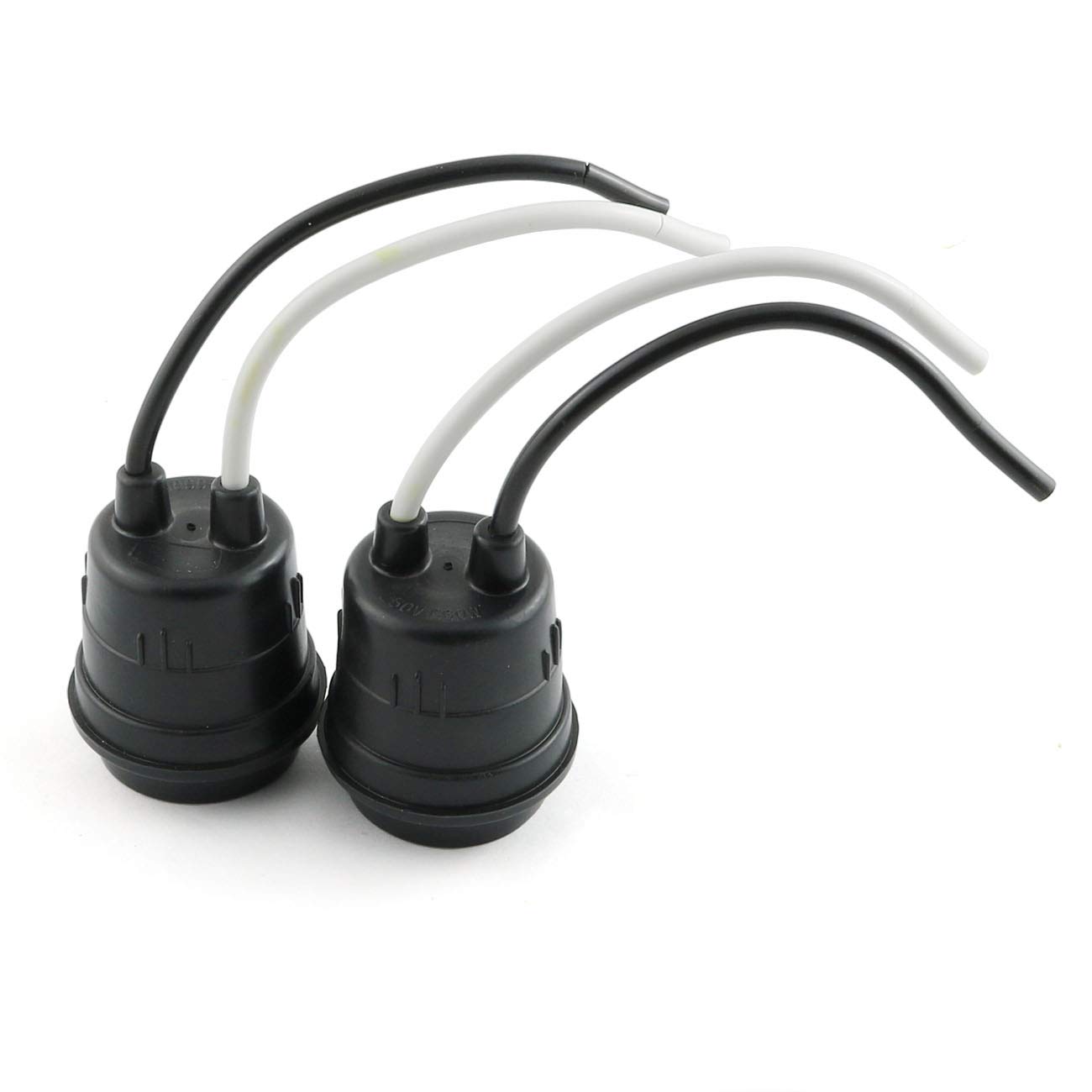 ZYAMY 6-Pack Waterproof Light Socket with Wire - Fully Sealed Rainproof Lamp Holder with Glue - Ideal for Outdoor Lighting, Garden, Patio, Pool & Landscape Use