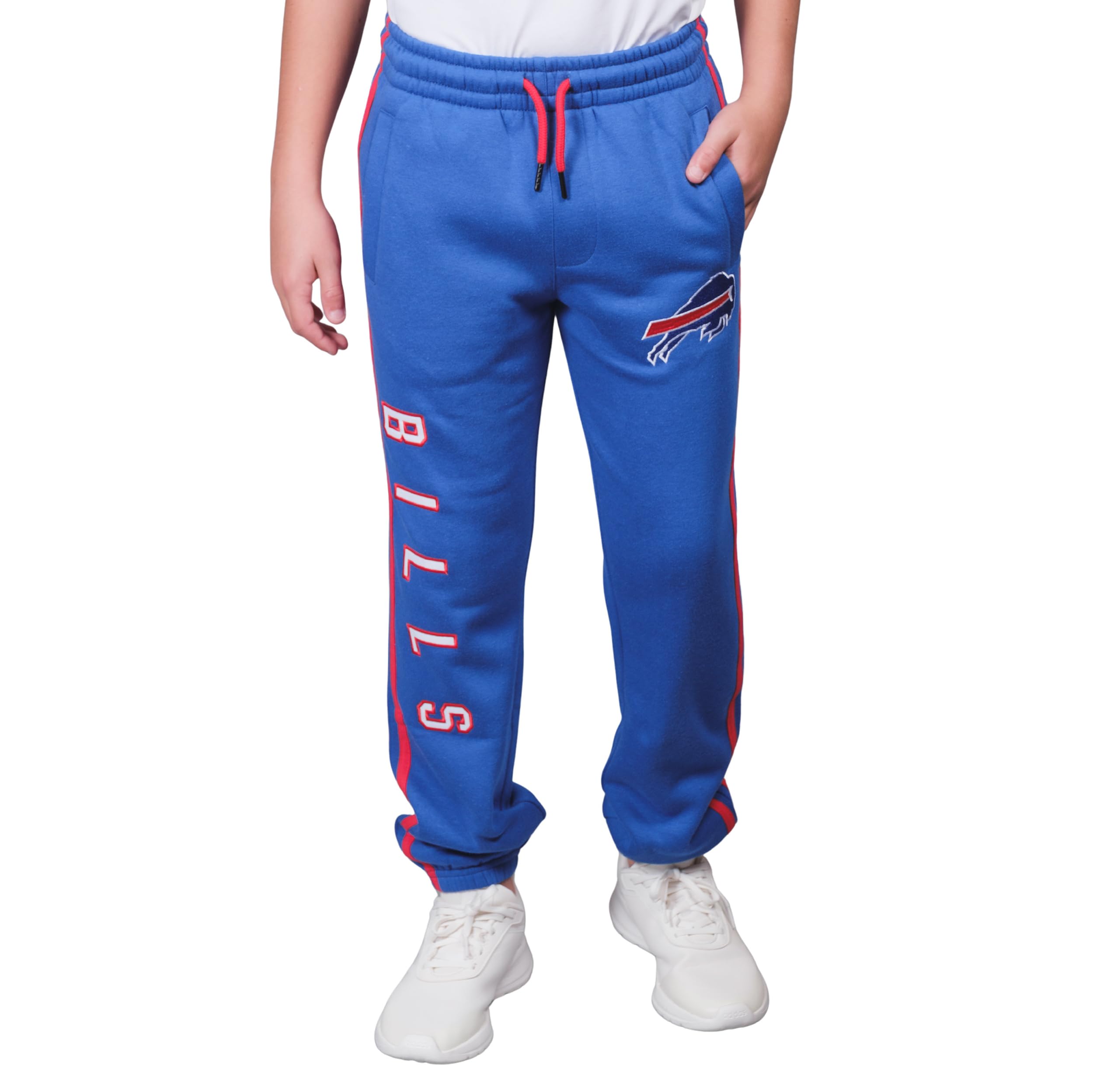 **NFL Official Youth Super Soft Striped Jogger Sweatpants for Game Day - Comfortable & Stylish for Sports, School & Casual Wear**