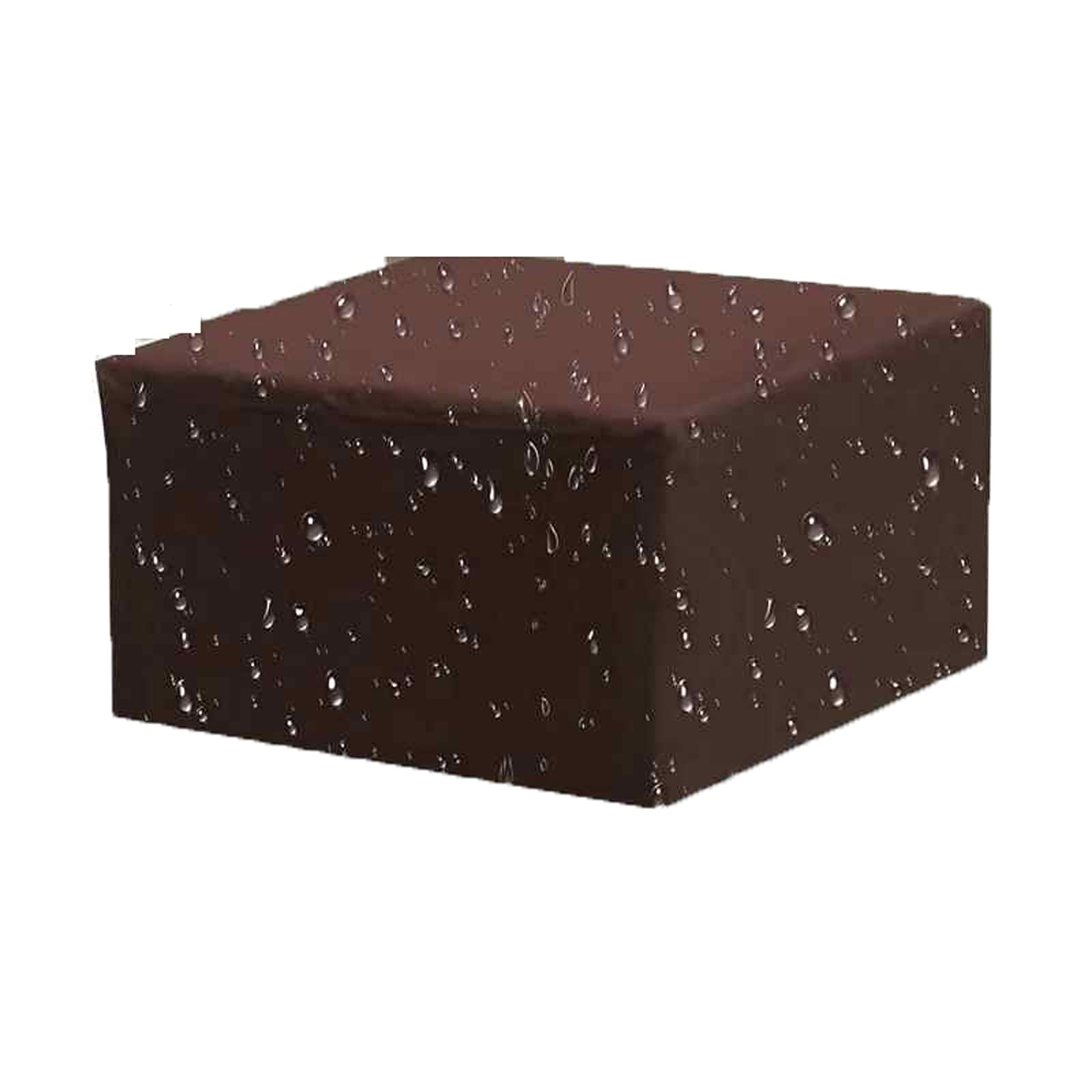Waterproof Outdoor Patio Table Cover Small Rectangle 113x61x32in - All Weather Durable Oxford Fabric - Brown Patio Furniture Cover for Sofa, Chairs & Tables - Perfect for Backyard, Deck, Garden & Poolside Protection
