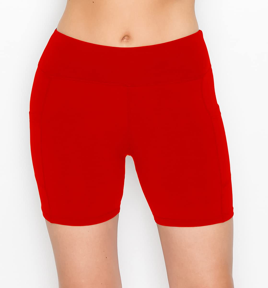 ALWAYS Women's High Waisted Biker Shorts - 3
