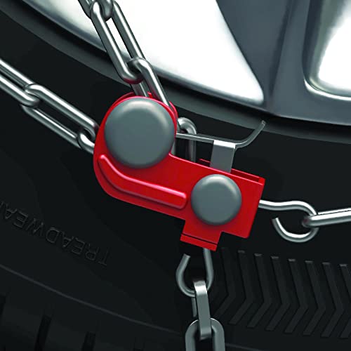 KONIG CB-12 095 Snow Chains for Cars - Heavy Duty Traction Set of 2 - Winter Tire Chains for Snow & Ice - Perfect for SUVs, Trucks & Sedans in Harsh Winter Conditions